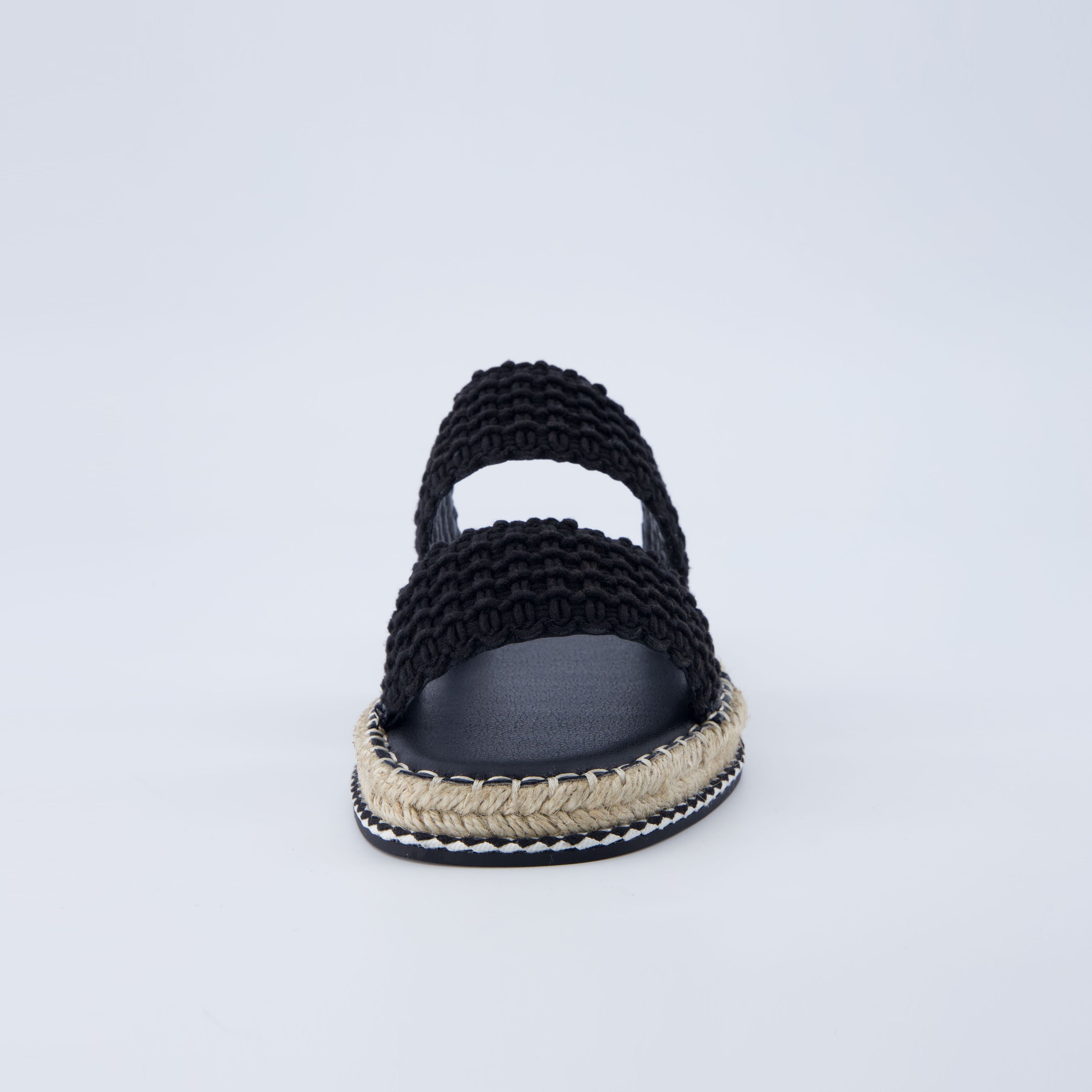 Bhendi Espadrille Sandal Black Fabric