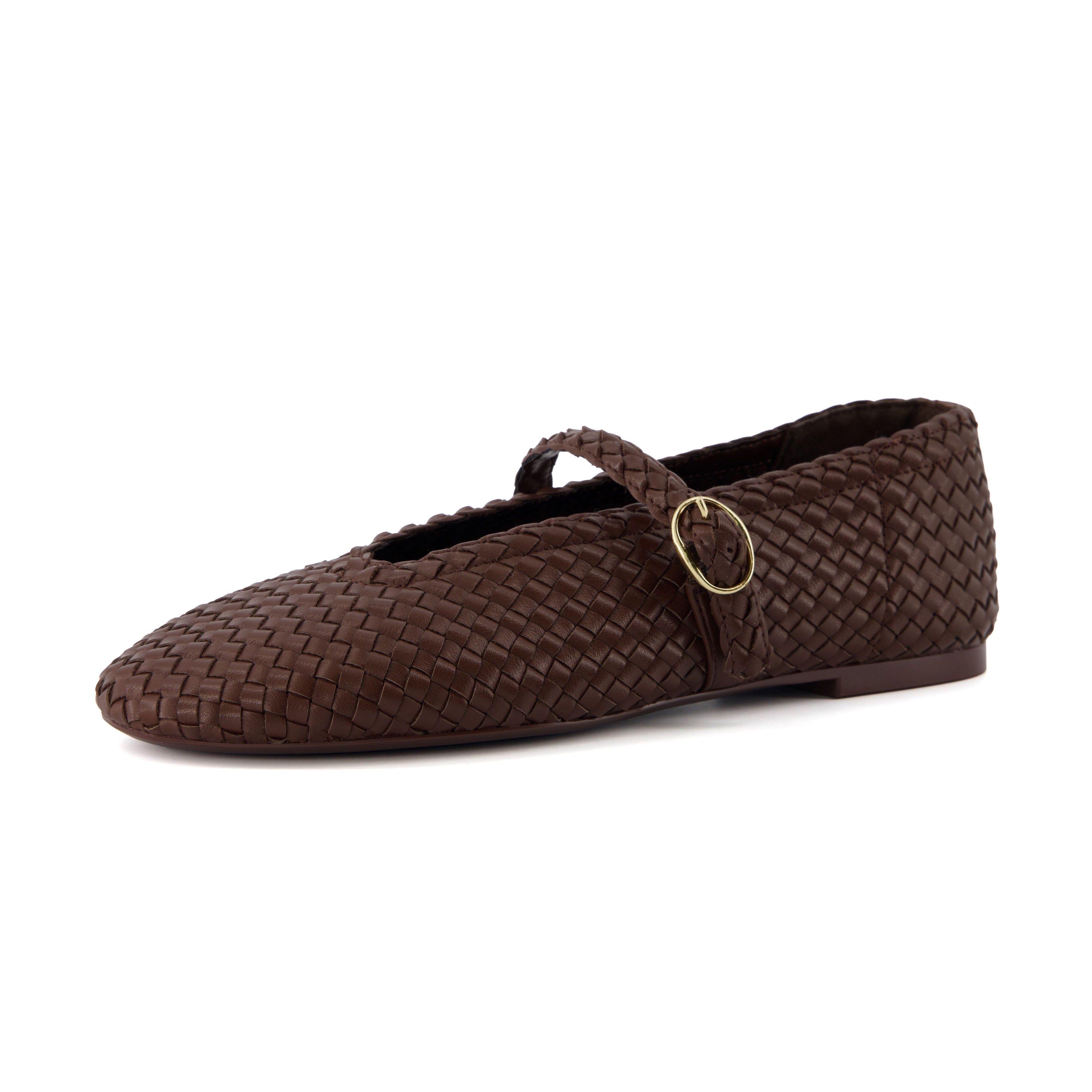 Bistro Woven Mary Jane Brown
