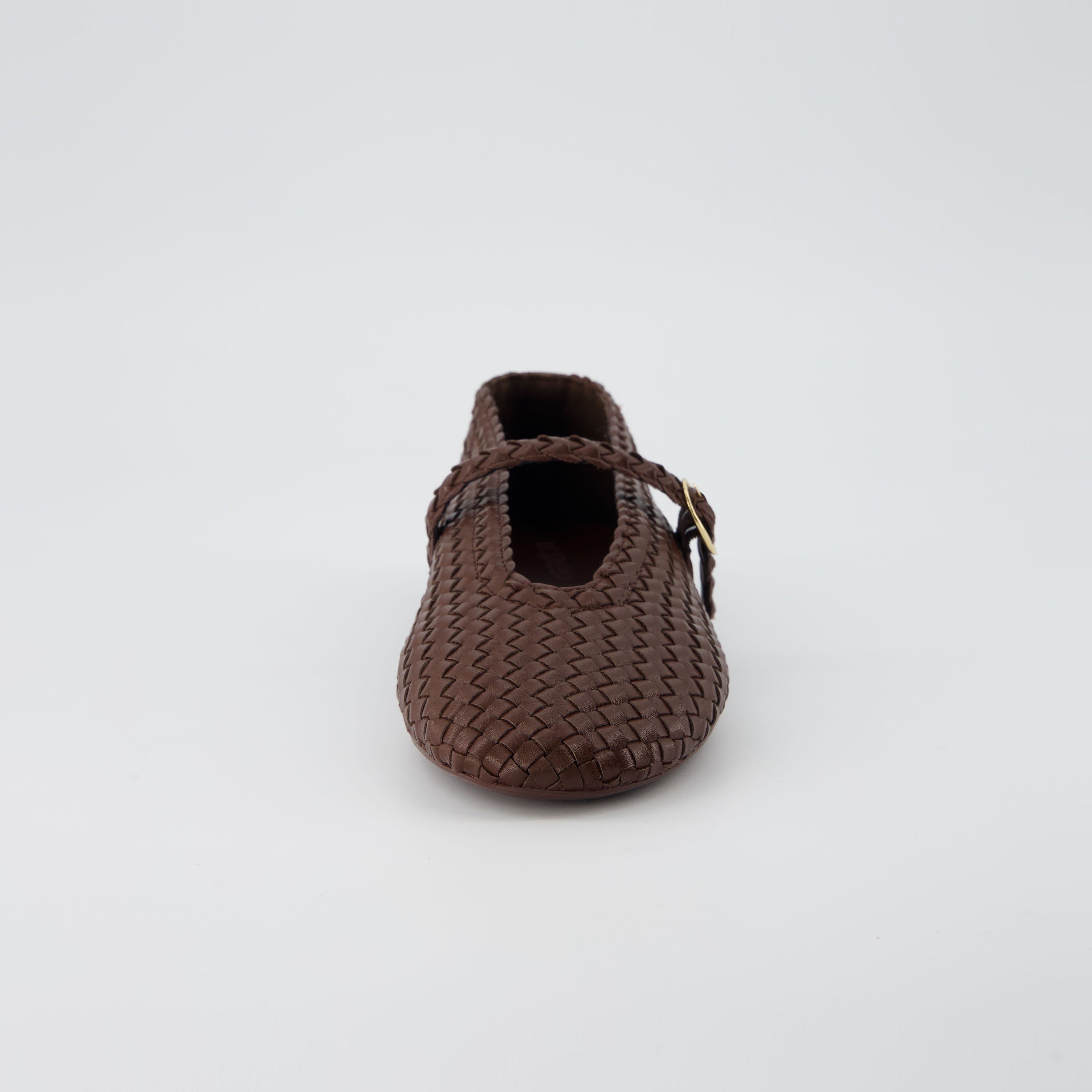 Bistro Woven Mary Jane Brown