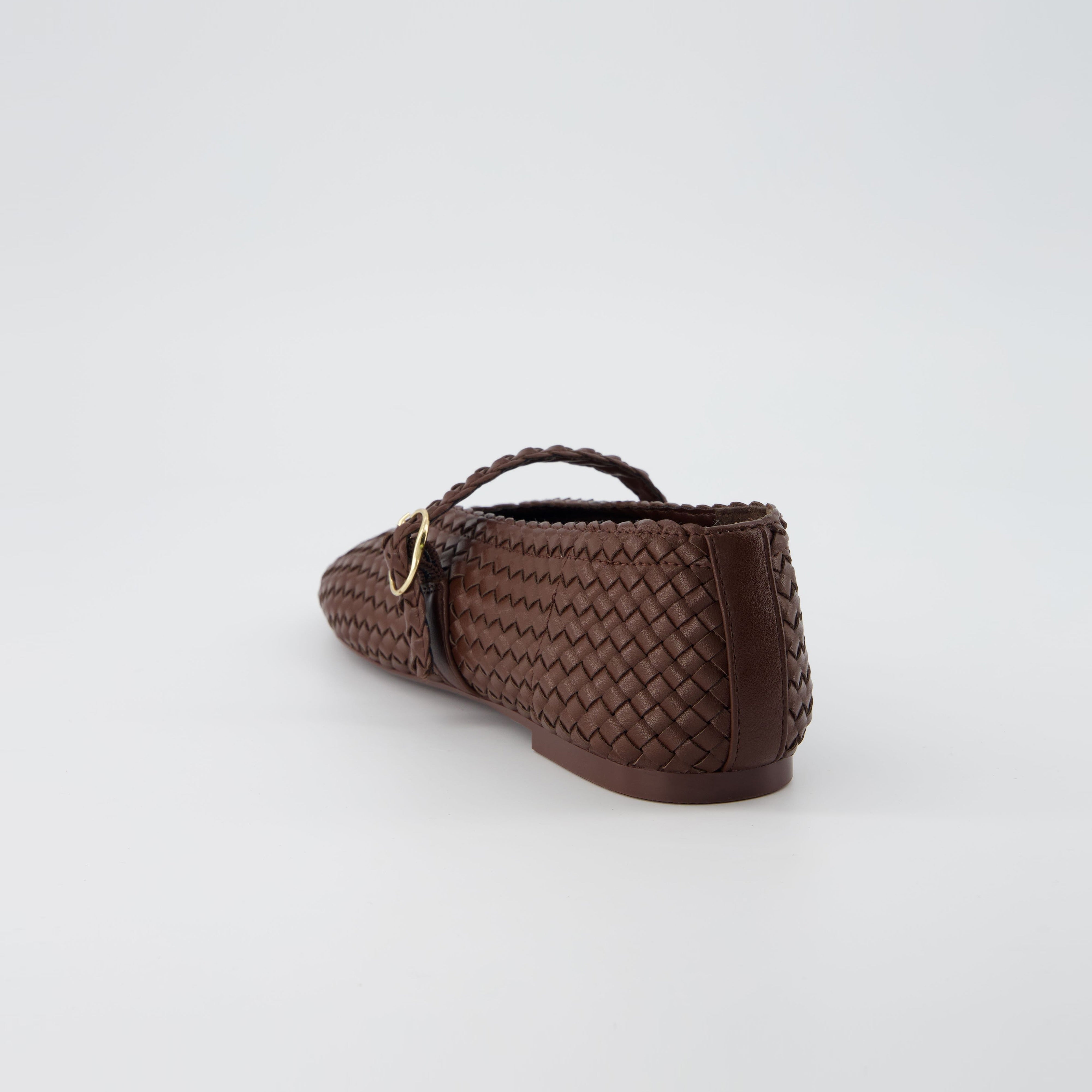 Bistro Woven Mary Jane Brown
