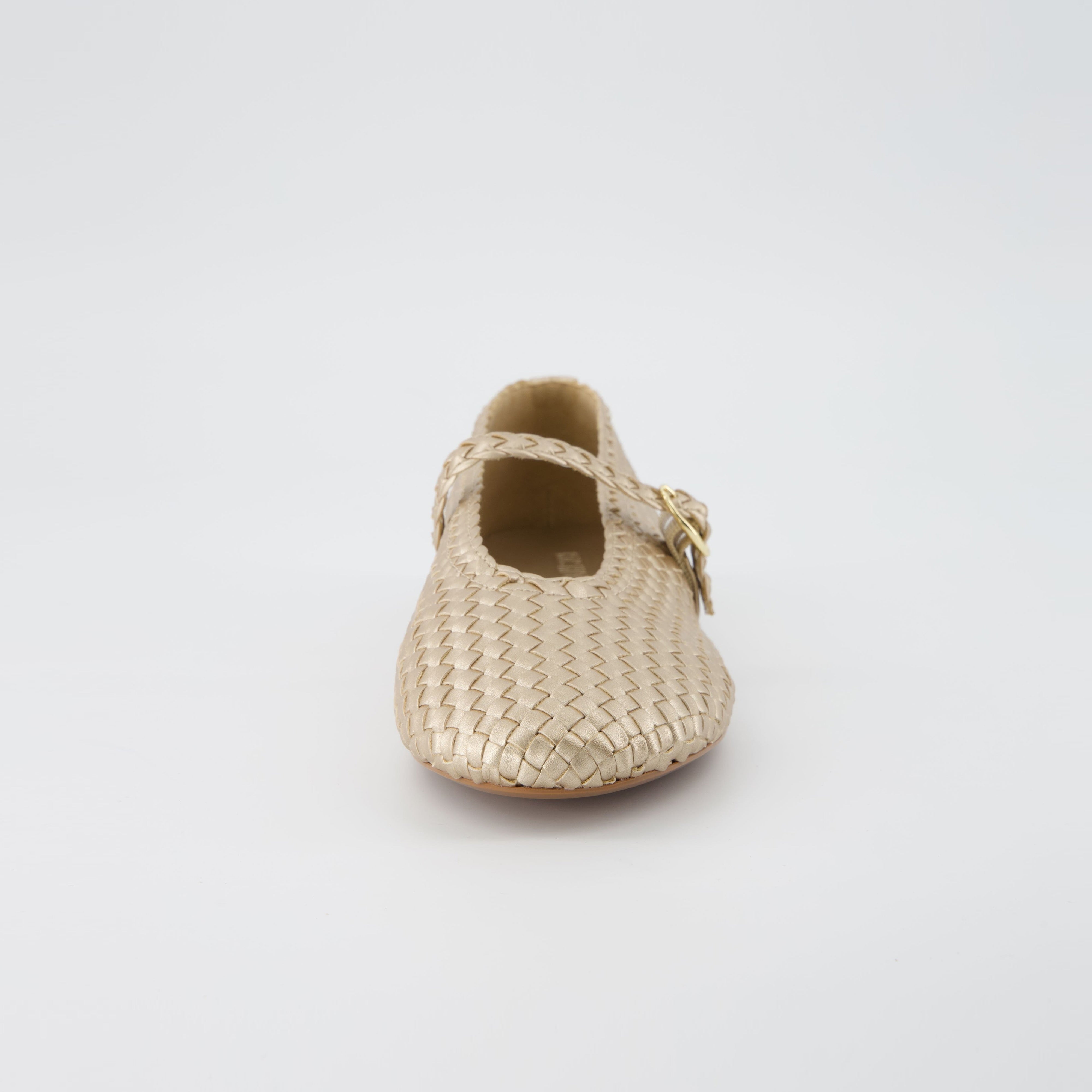 Bistro Woven Mary Jane Gold