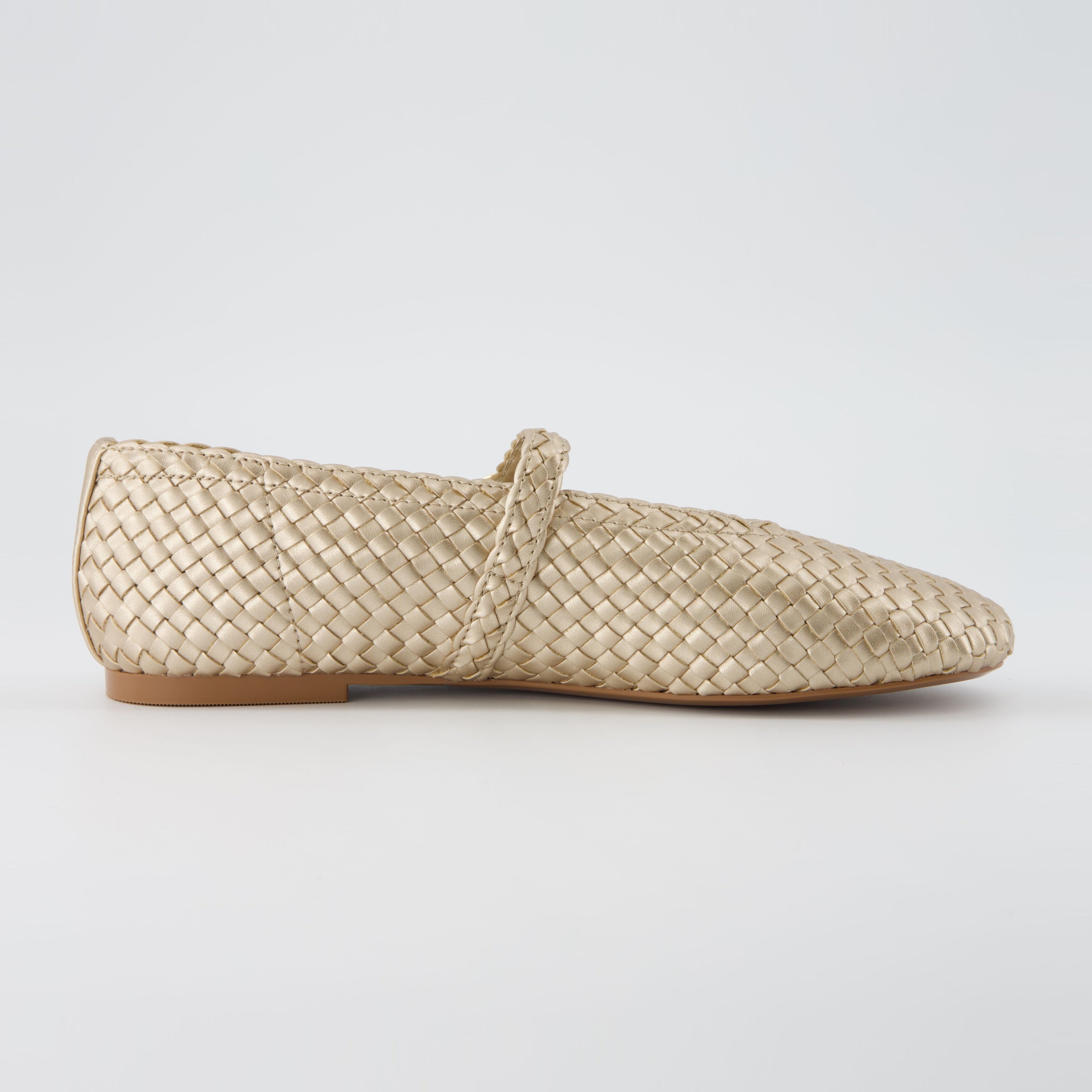 Bistro Woven Mary Jane Gold