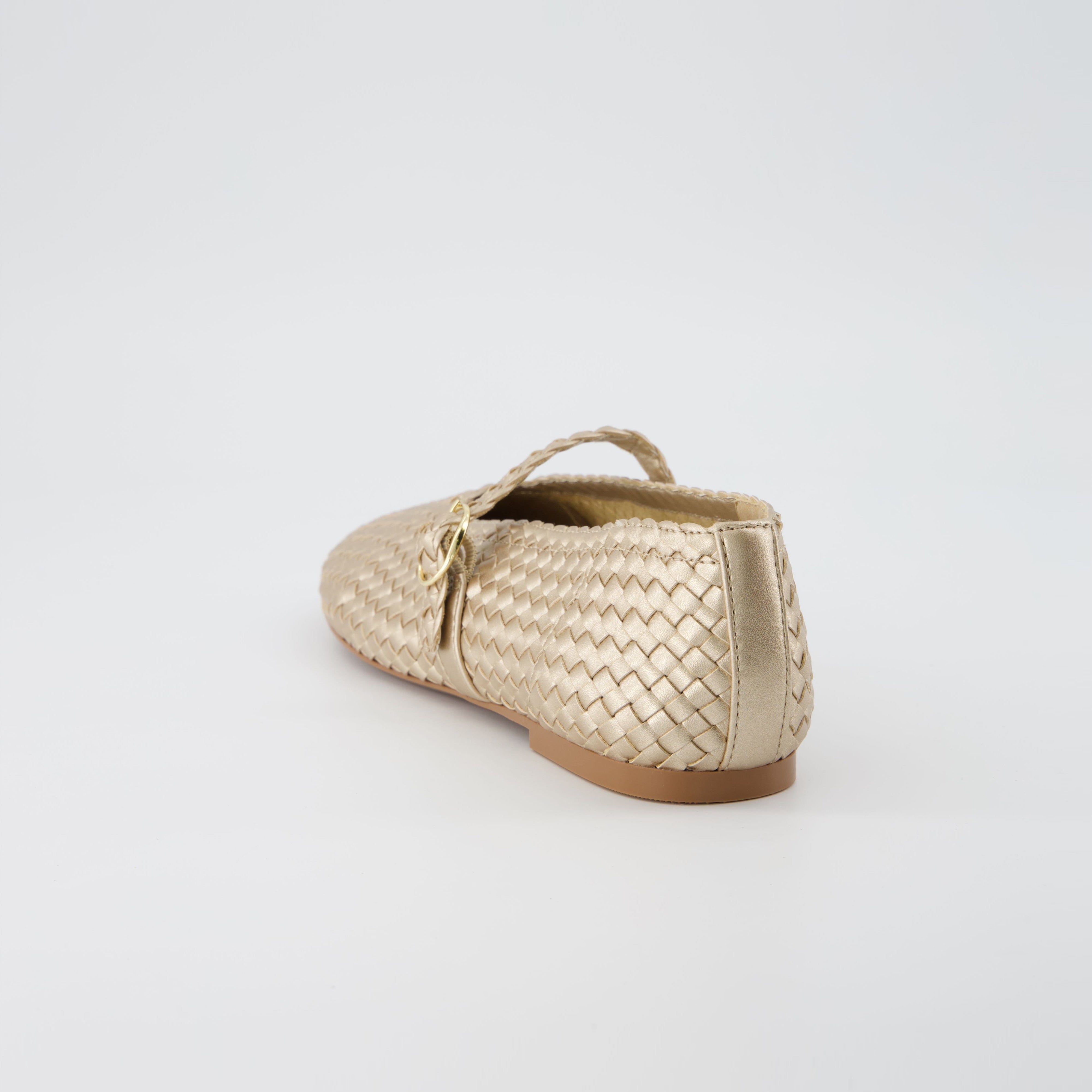 Bistro Woven Mary Jane Gold