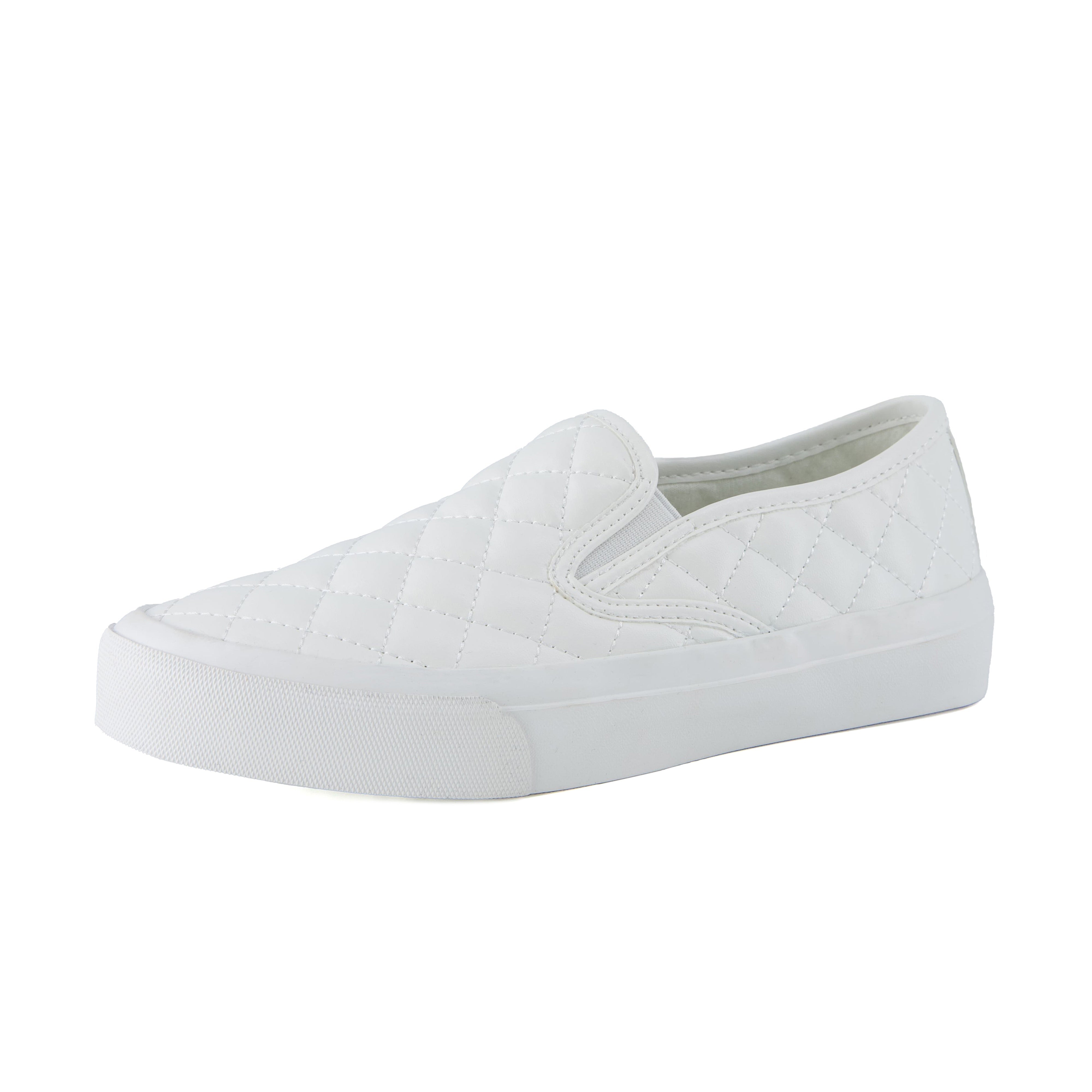 Faze Women’s Quilted Slip-On Sneaker White