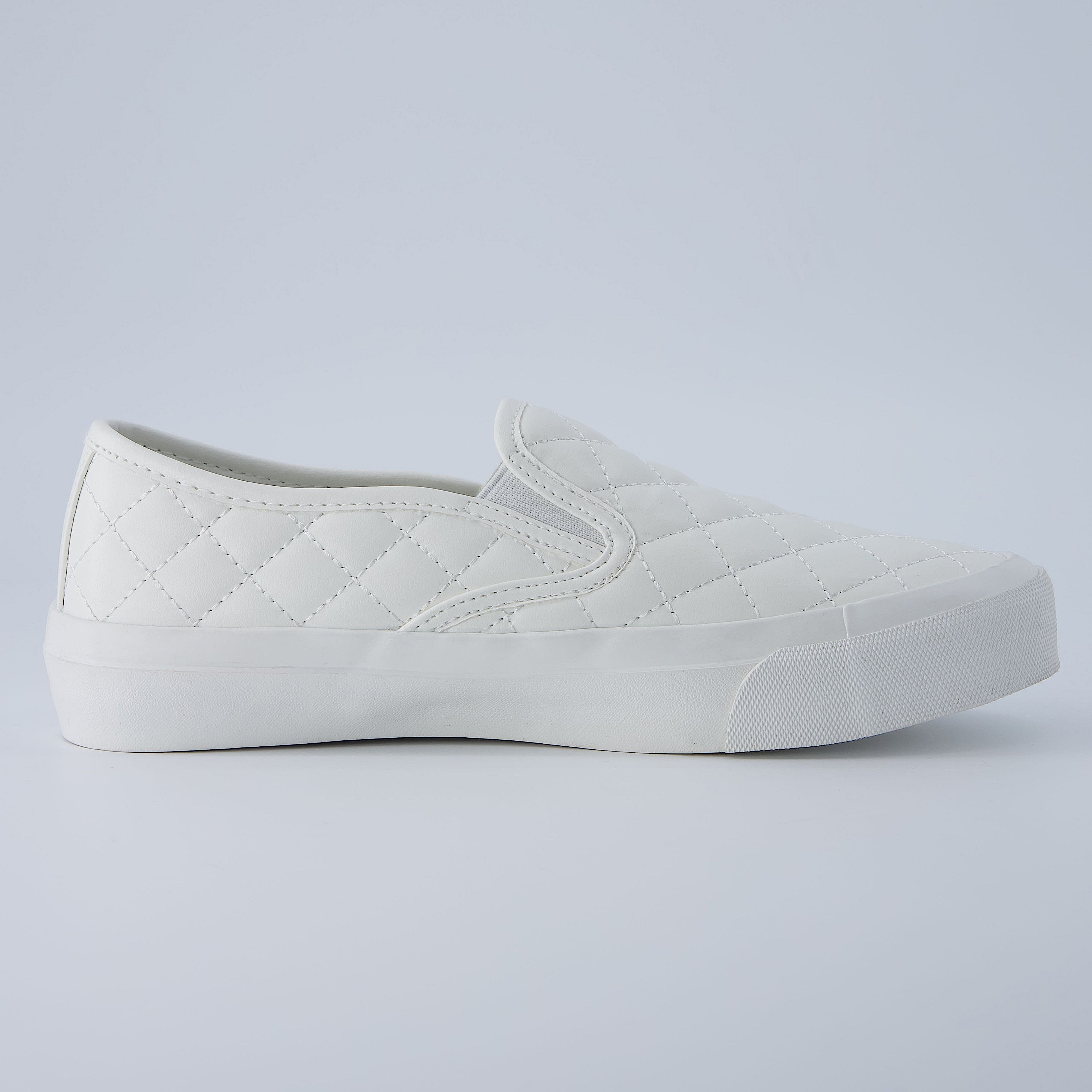 Faze Women’s Quilted Slip-On Sneaker White