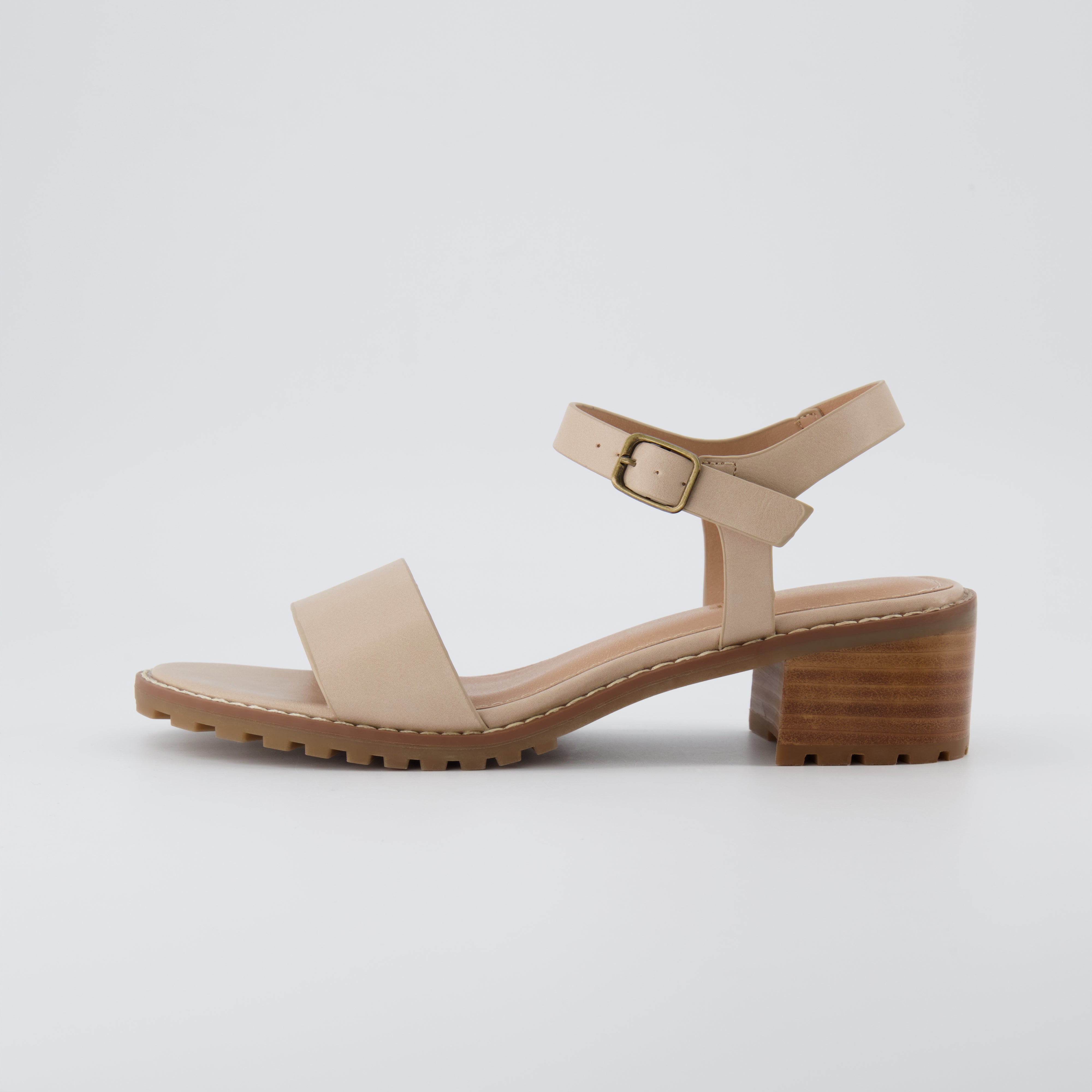 Flynn One Band Block Heel Sandal