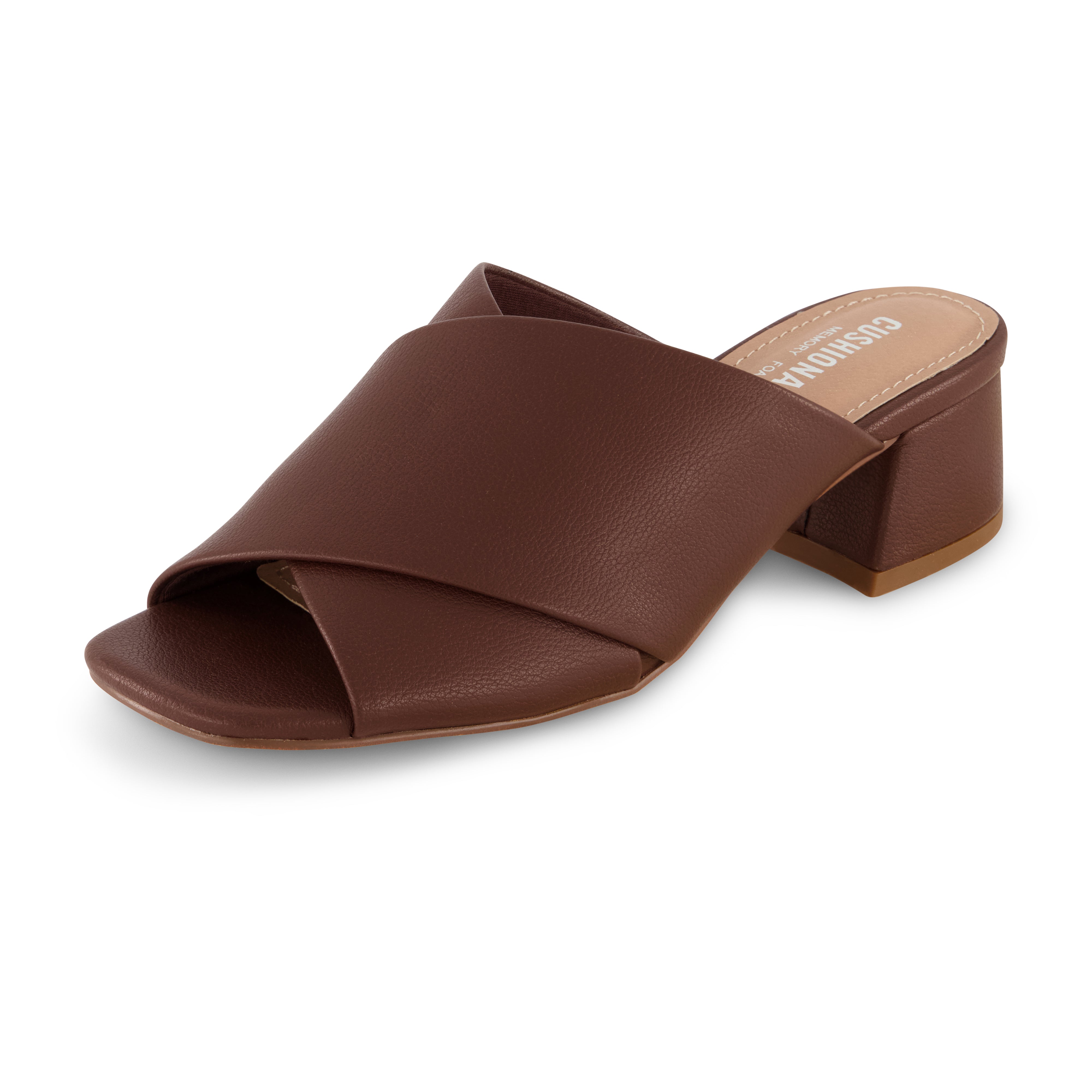 Garland Cross Band Dress Sandal Chocolate