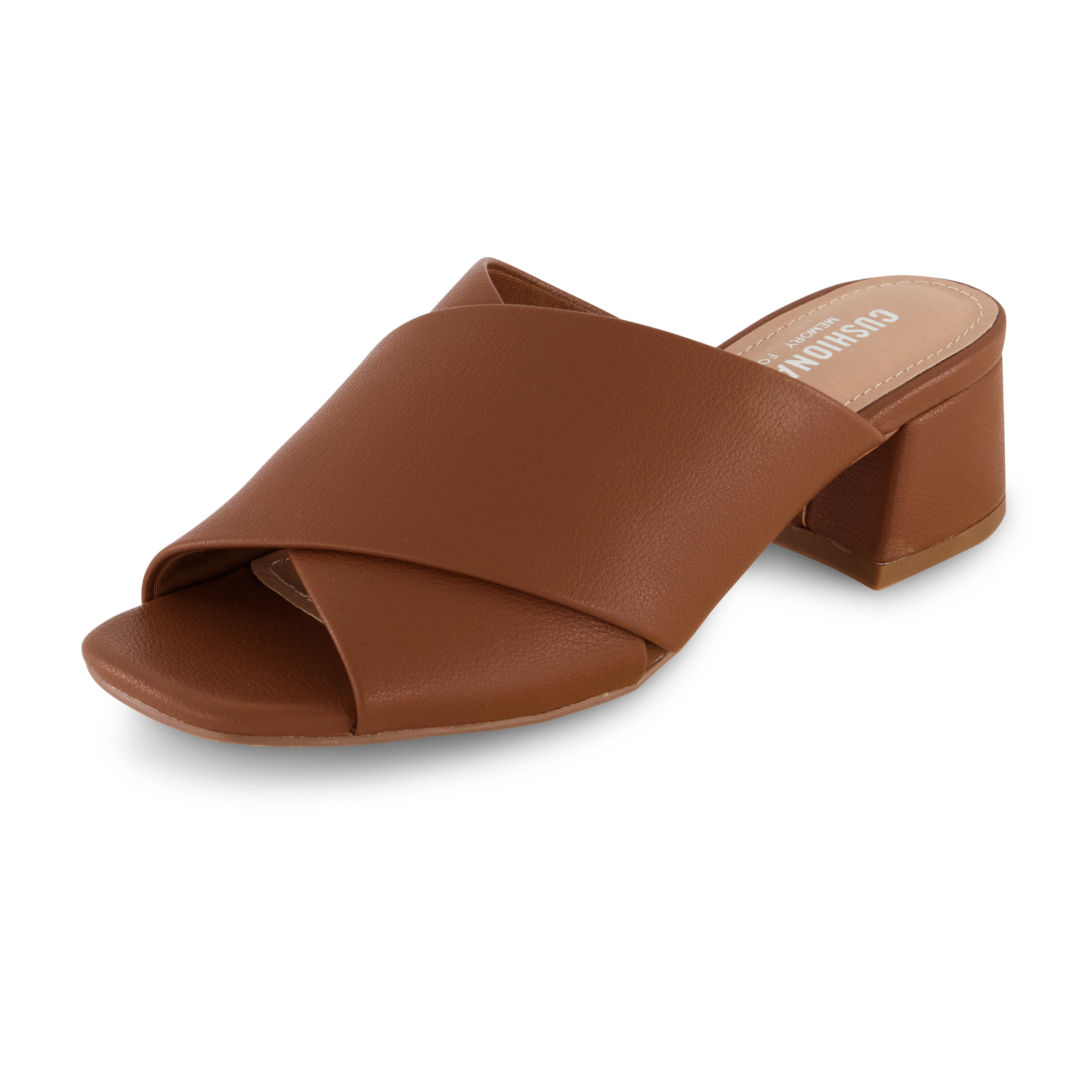 Garland Cross Band Dress Sandal Whiskey