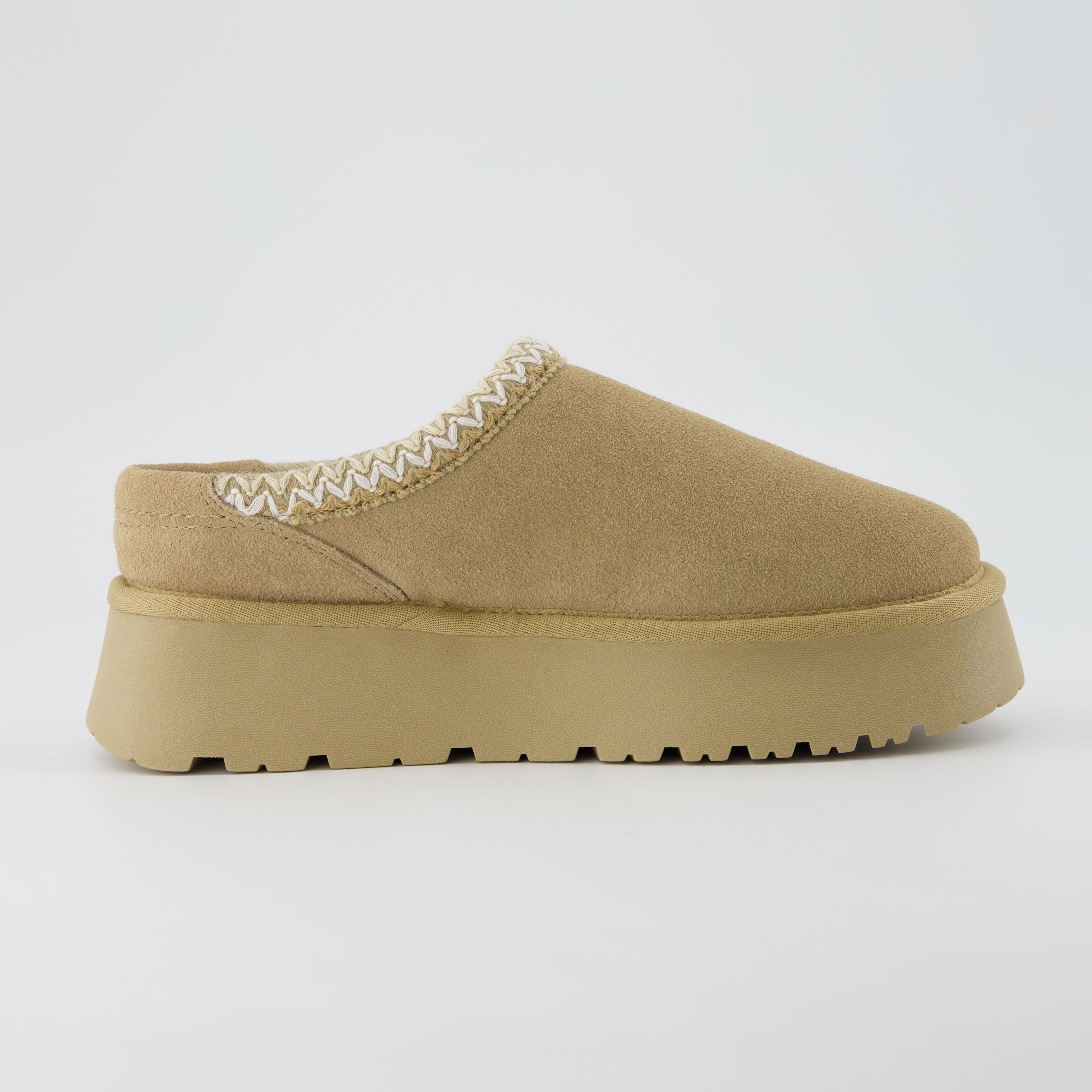 Kabuki Cozy Platform Slippers Biscuit
