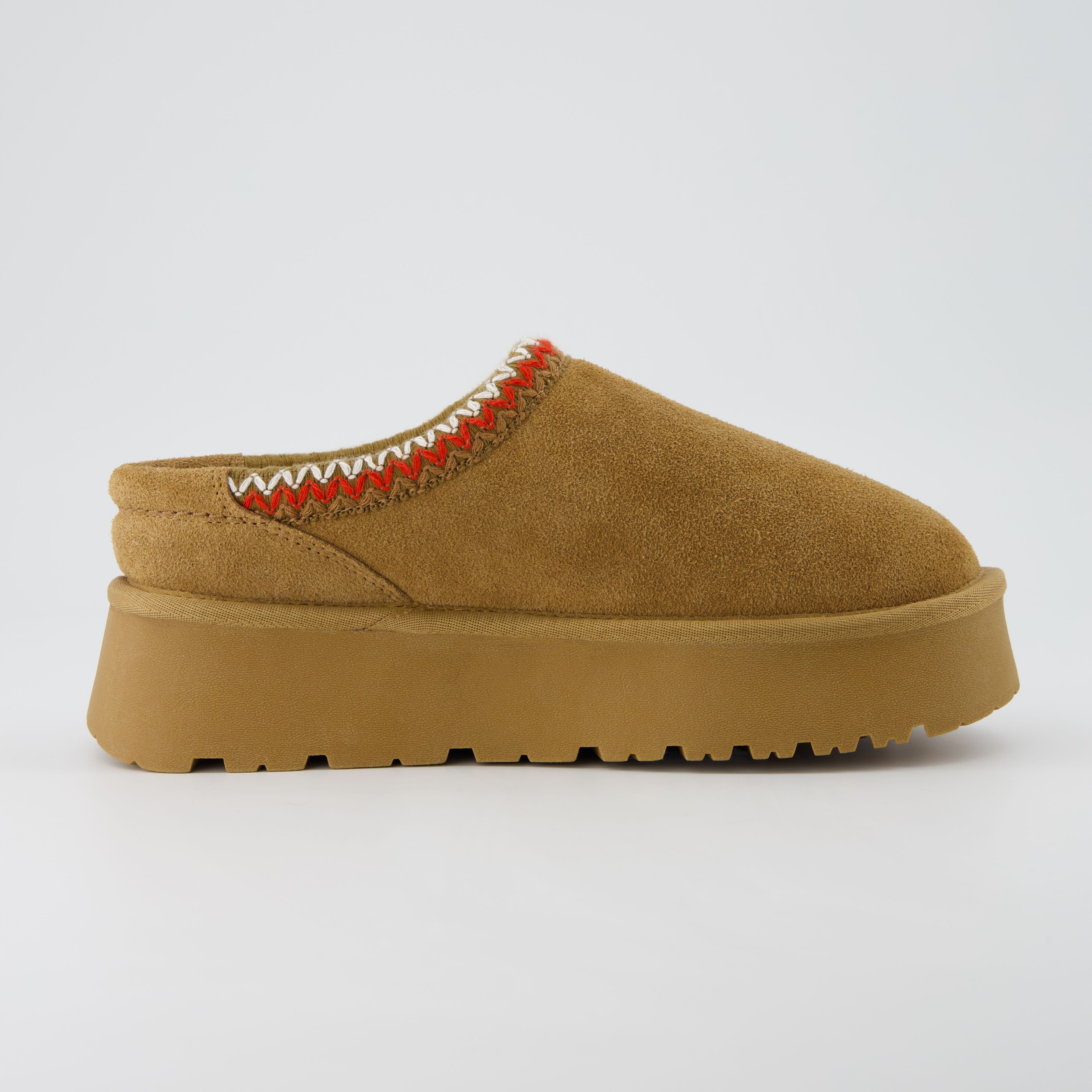 Kabuki Cozy Platform Slippers Chestnut