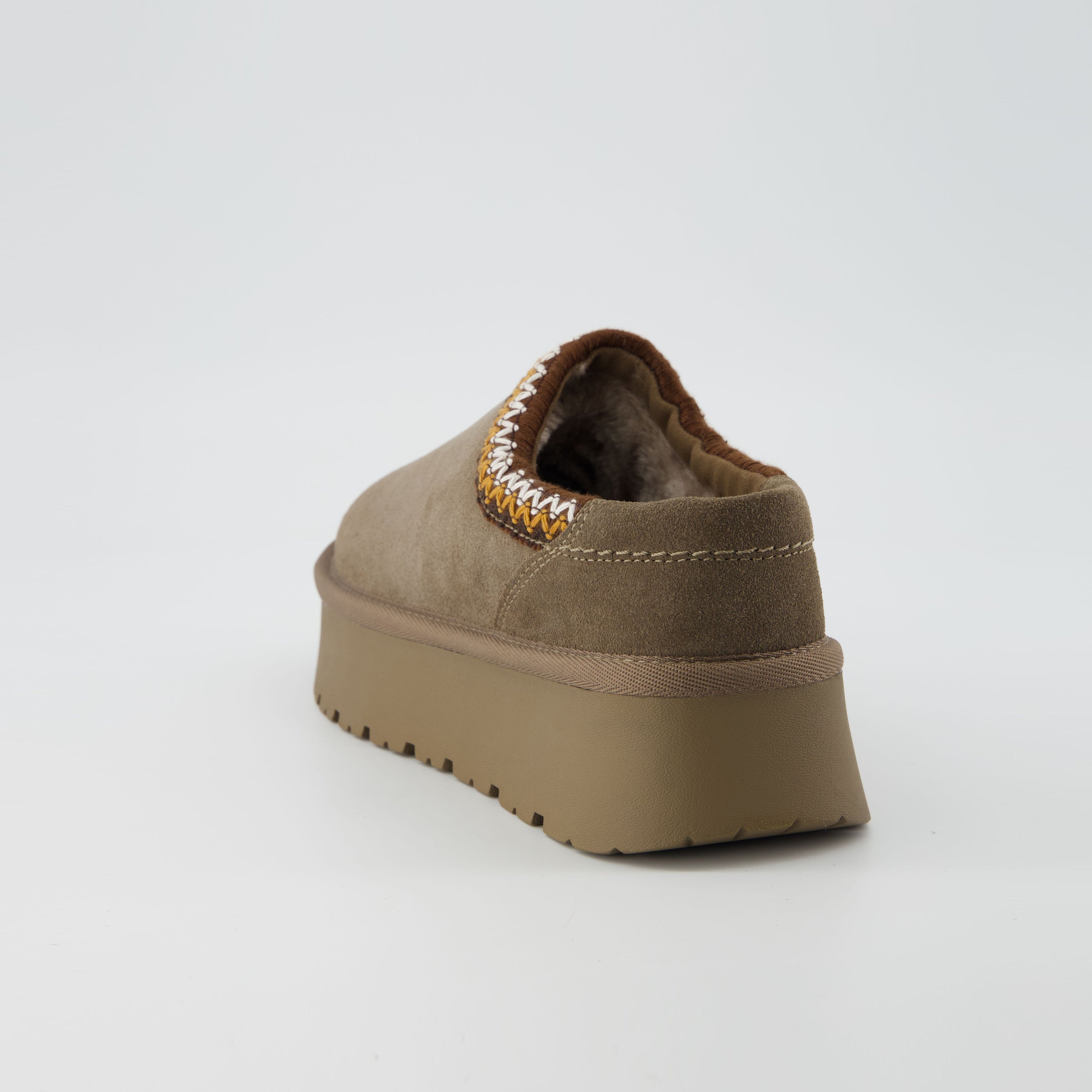 Kabuki Cozy Platform Slippers Taupe