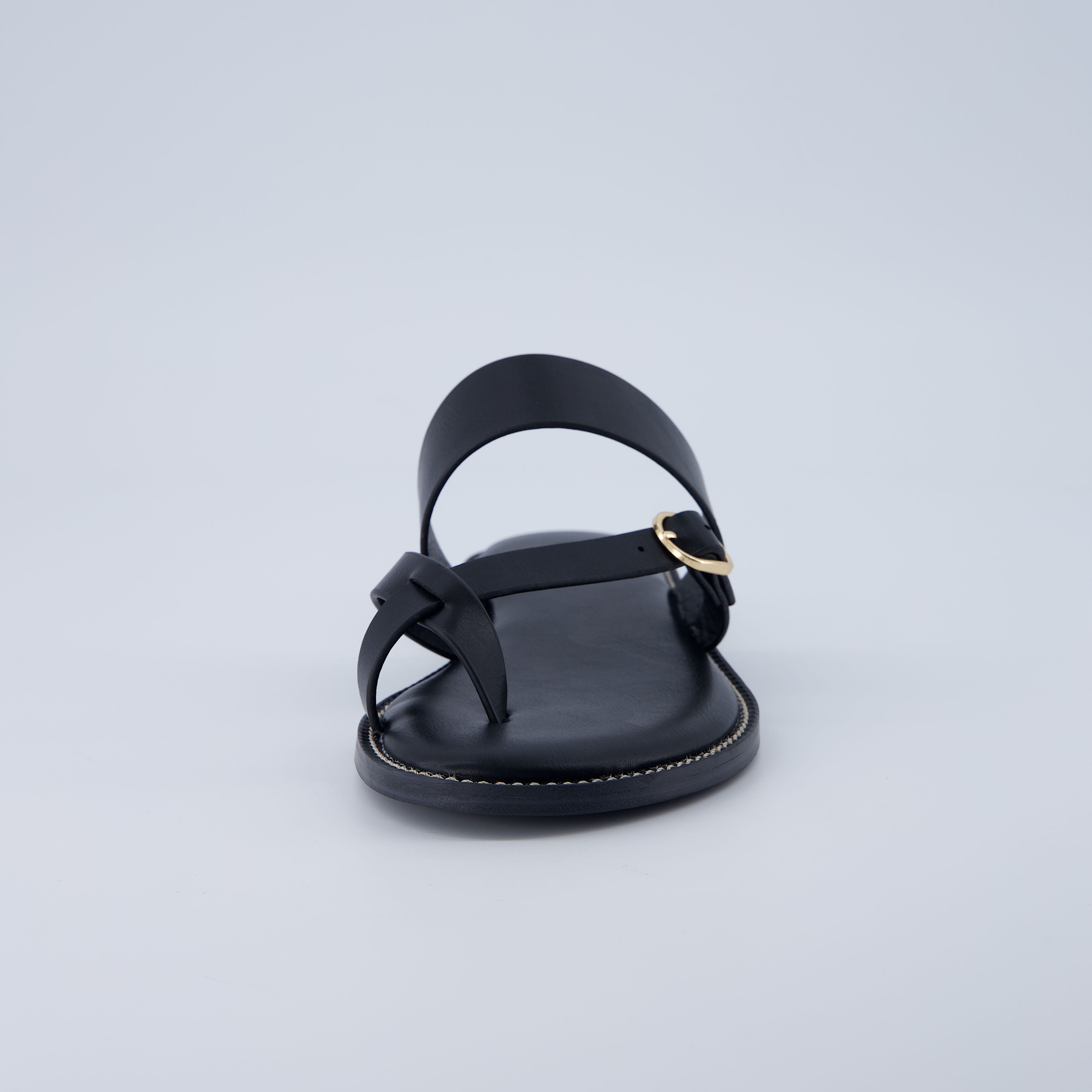 Laws Flat Sandal Black