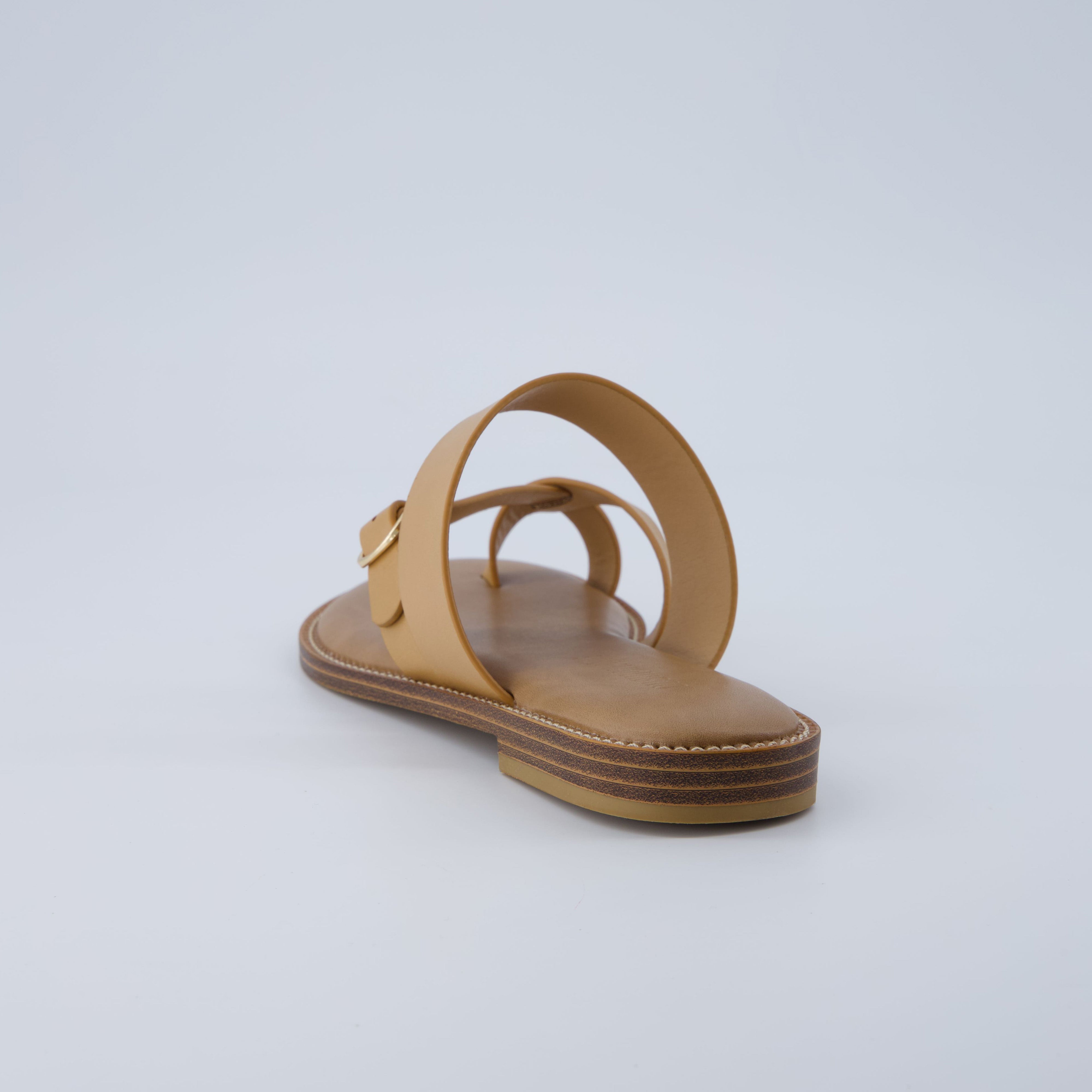 Laws Flat Sandal Tan