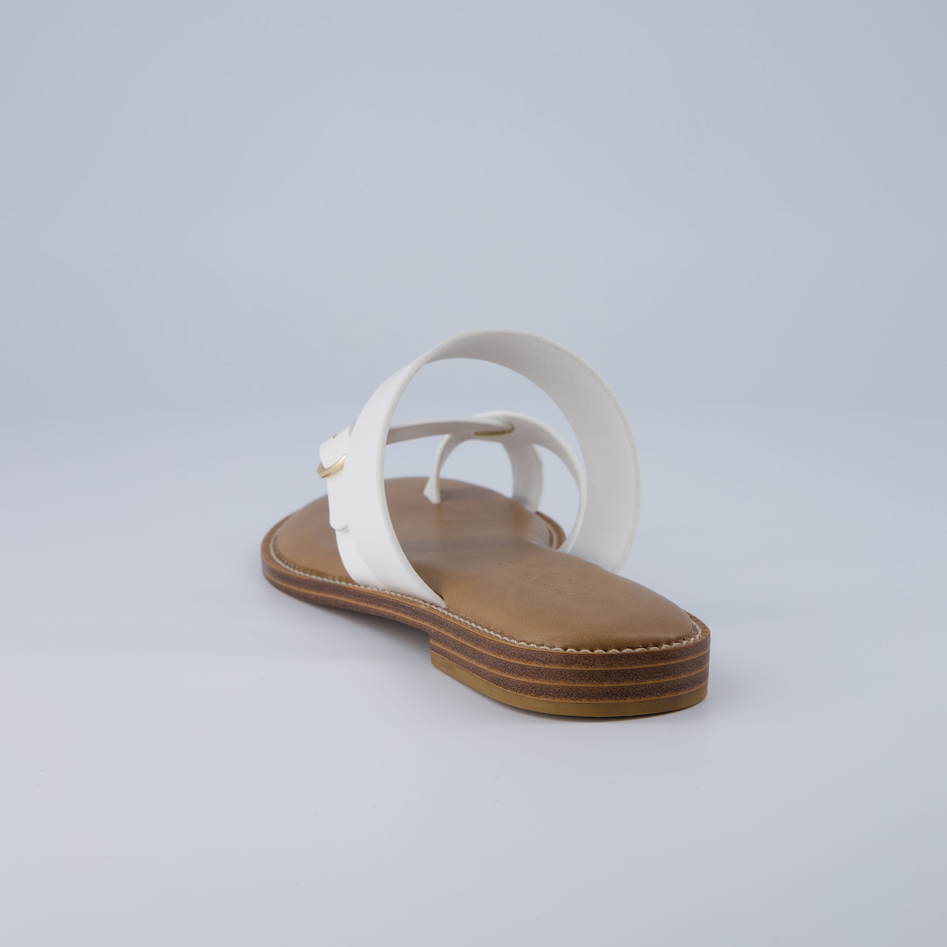 Laws Flat Sandal White