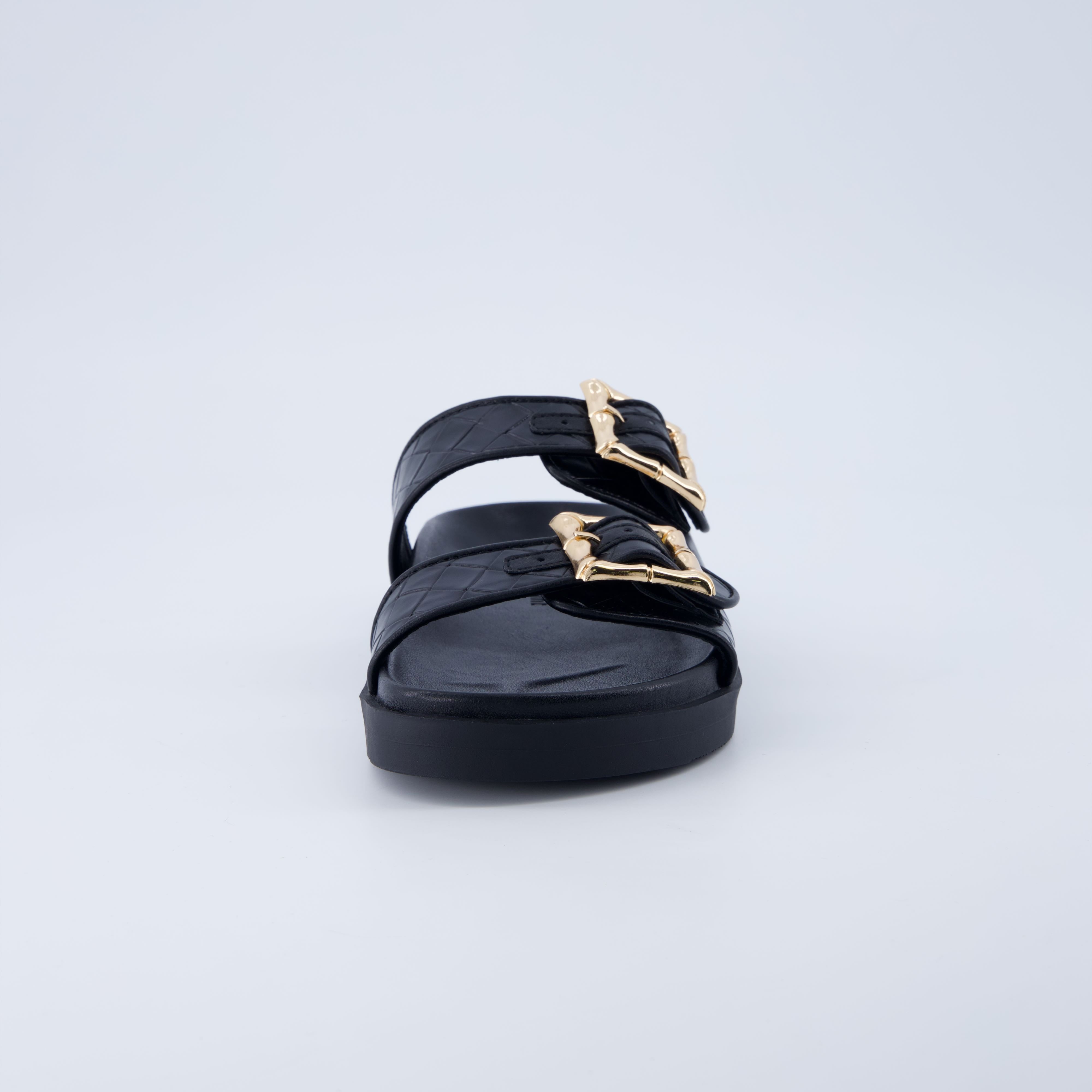 Loft Quilted Slide Sandal Black