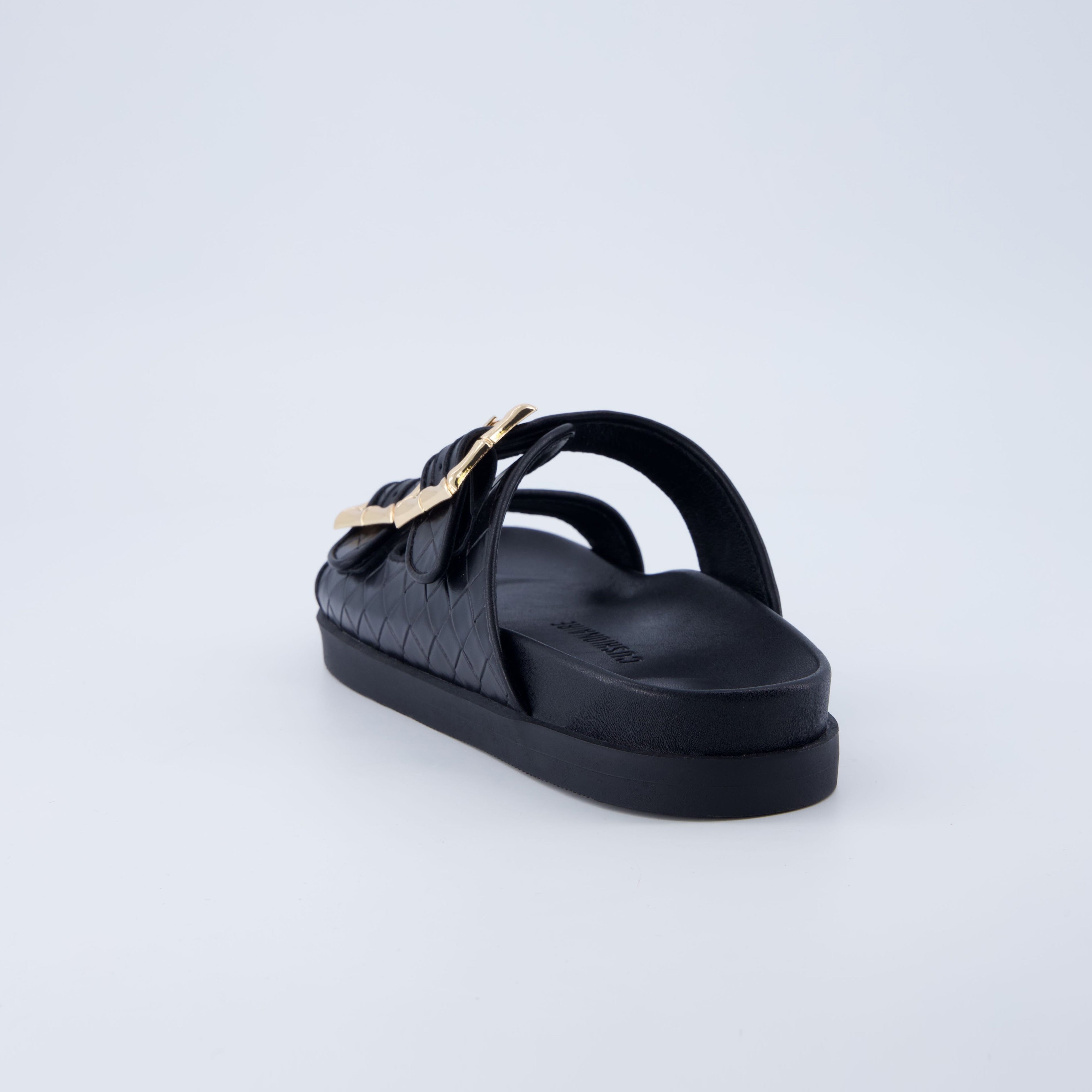 Loft Quilted Slide Sandal Black