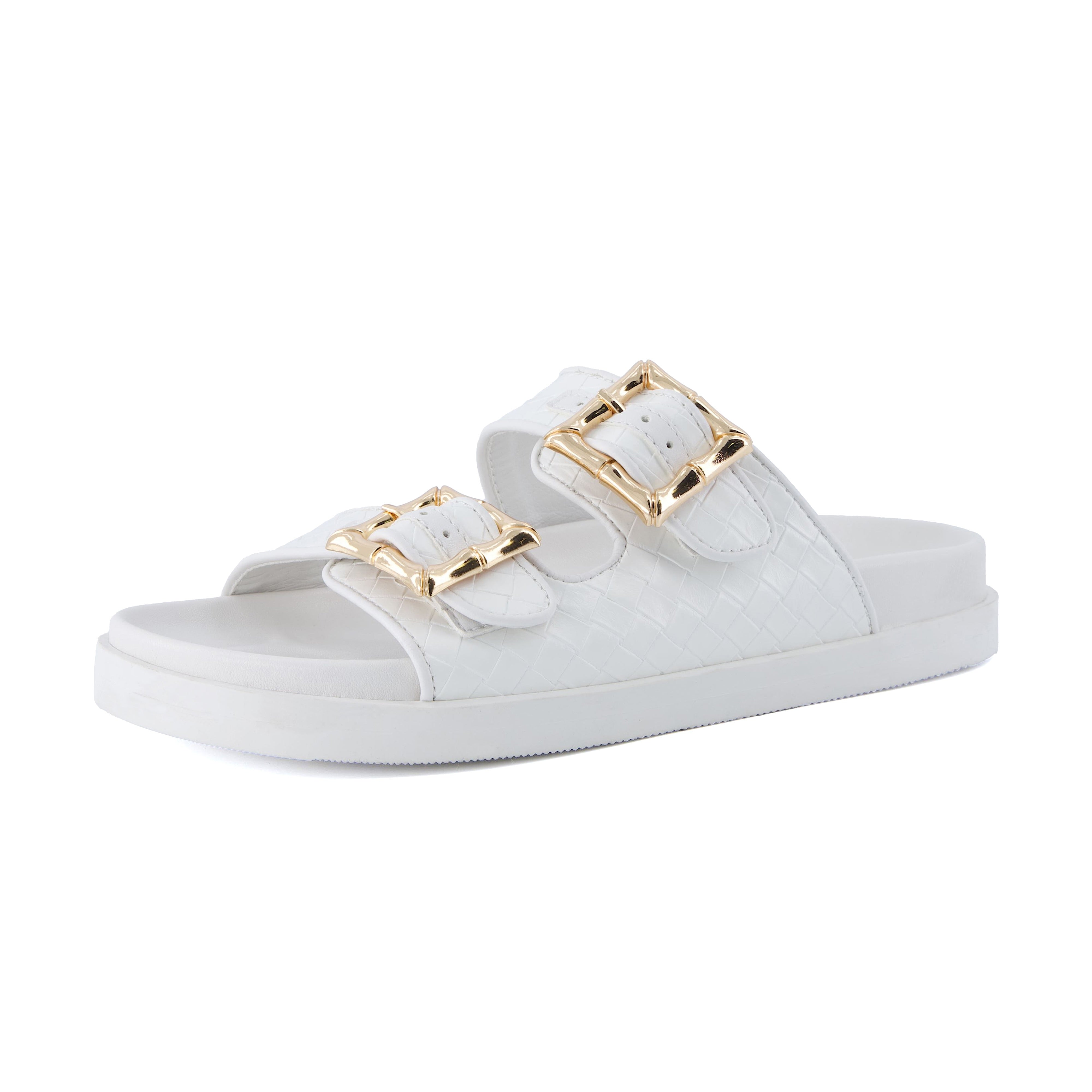 Loft Quilted Slide Sandal Cream
