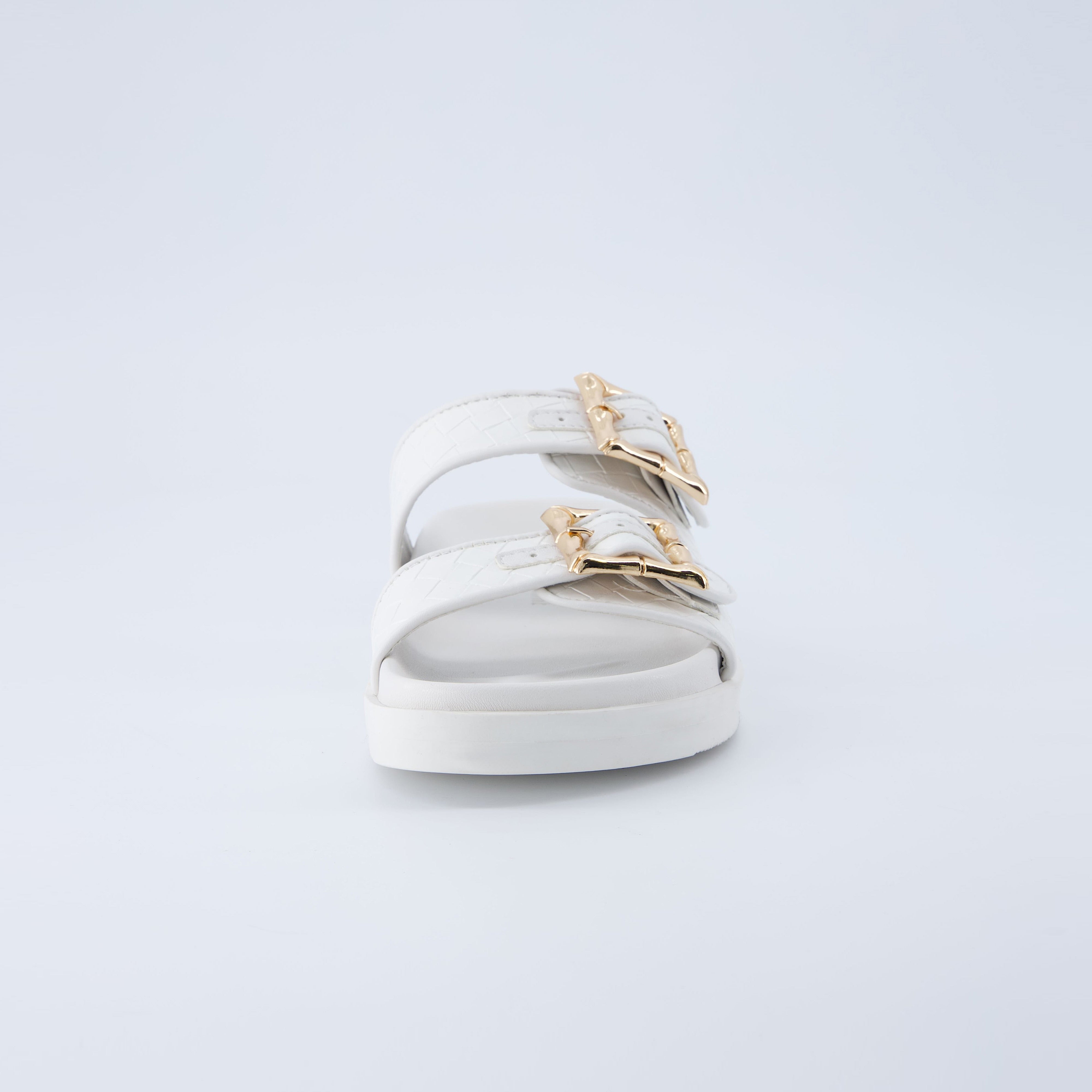 Loft Quilted Slide Sandal Cream