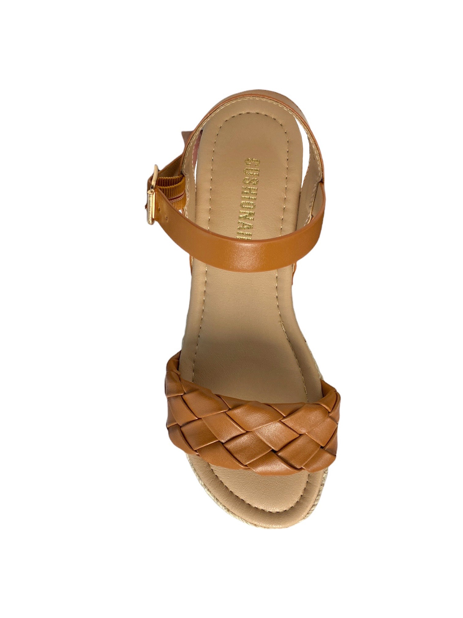 Mae Woven Espadrille Wedge Sandal Tan