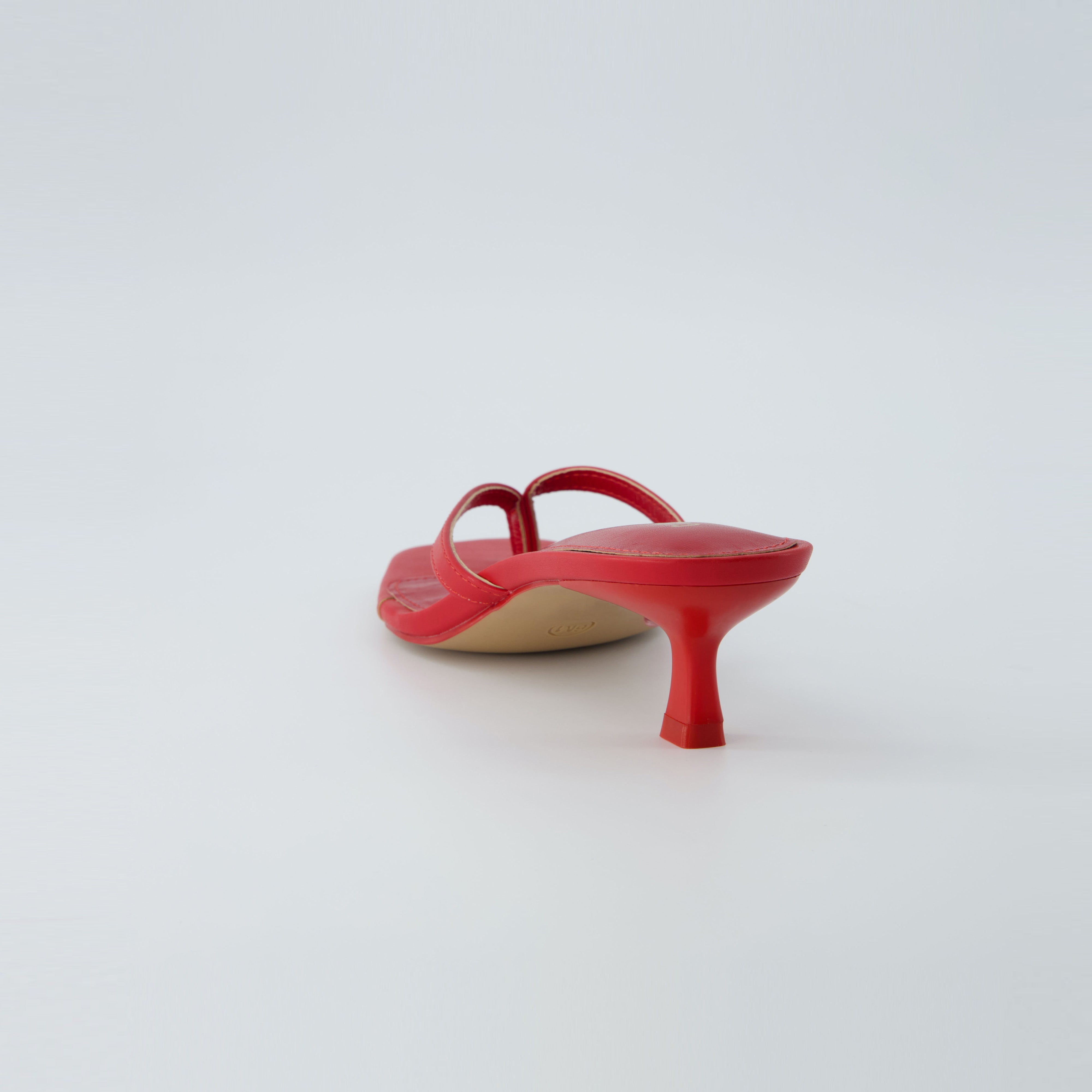 Miami Kitten Heel Sandals Red