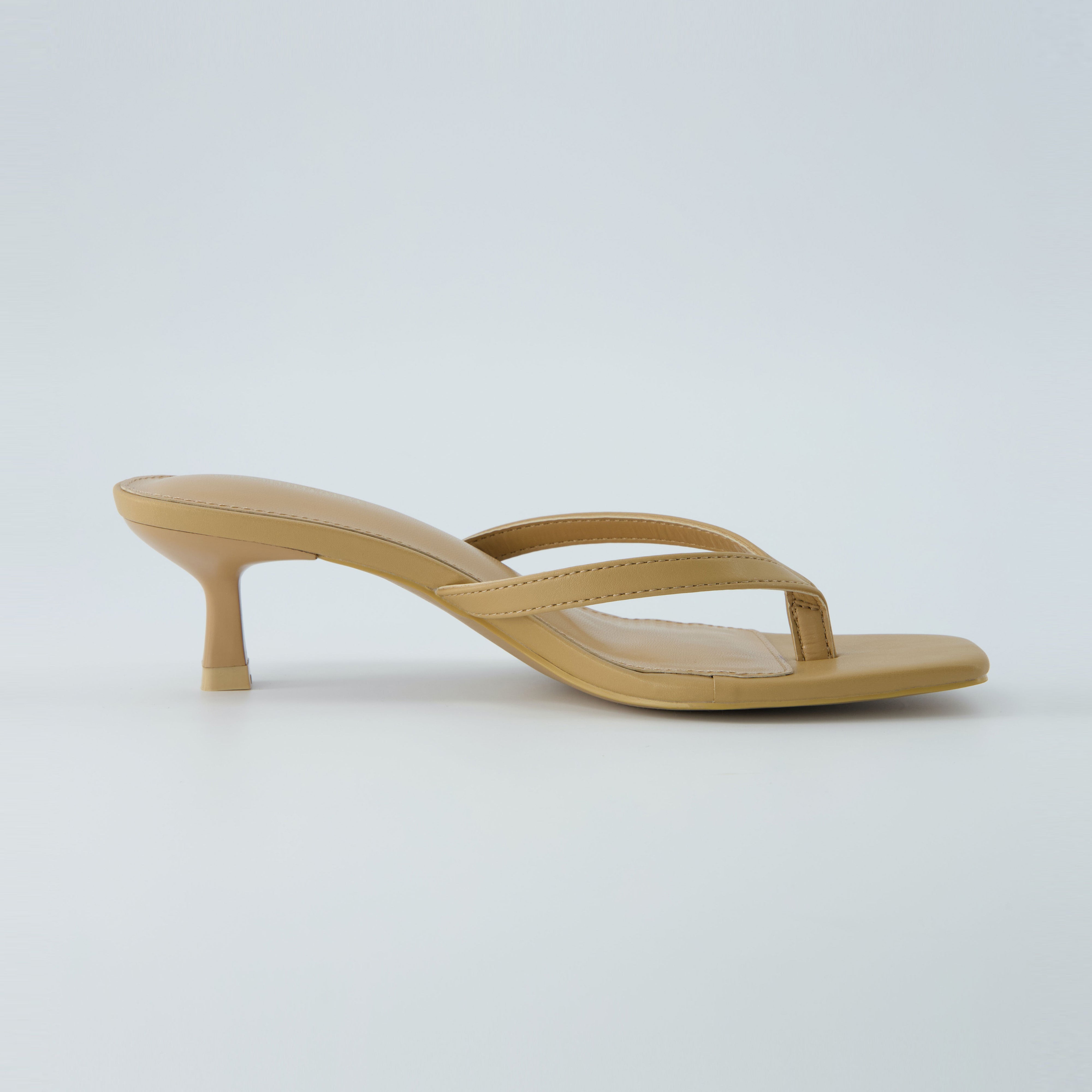 Miami Kitten Heel Sandals Tan