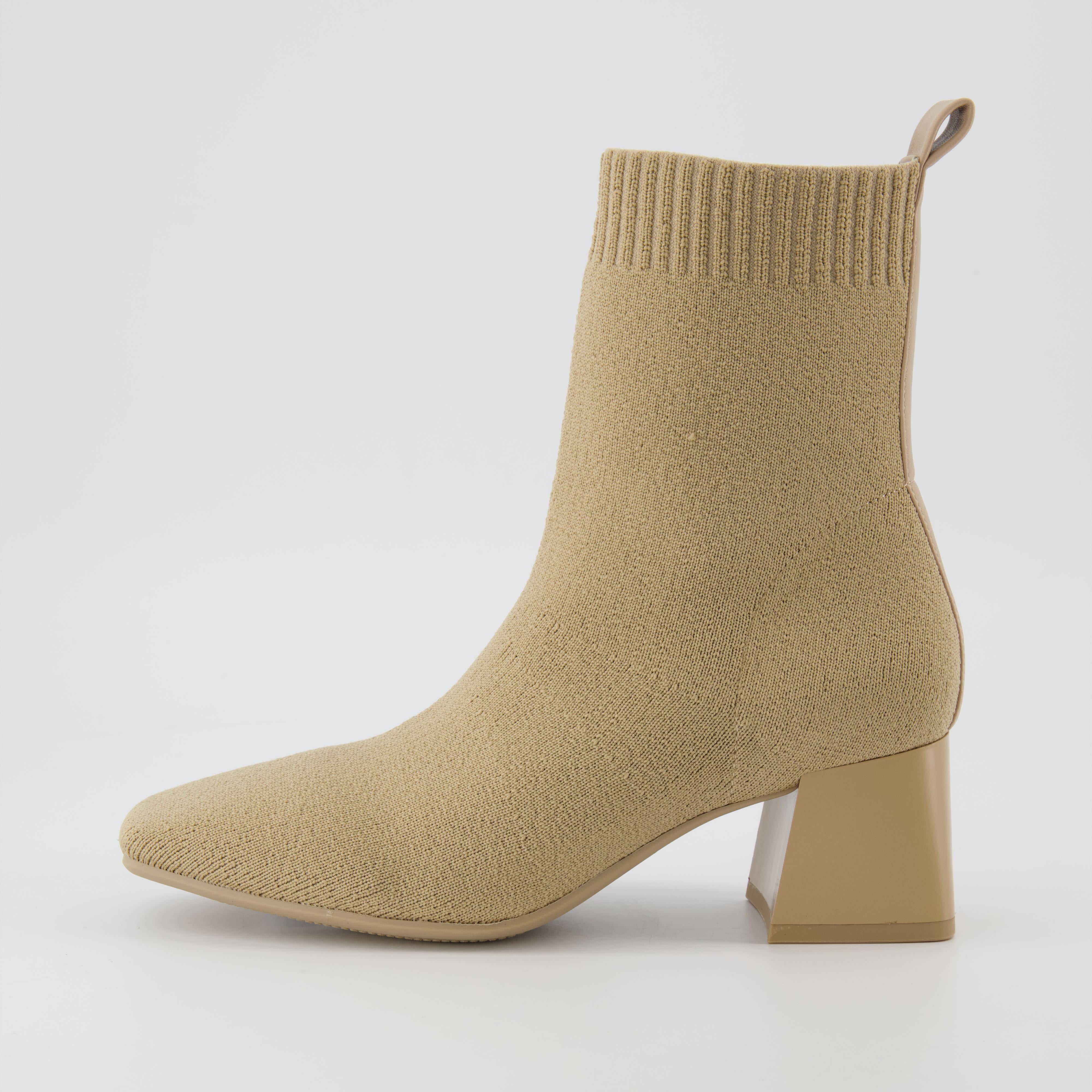 Milo Stretch Knit Boot Neutrals