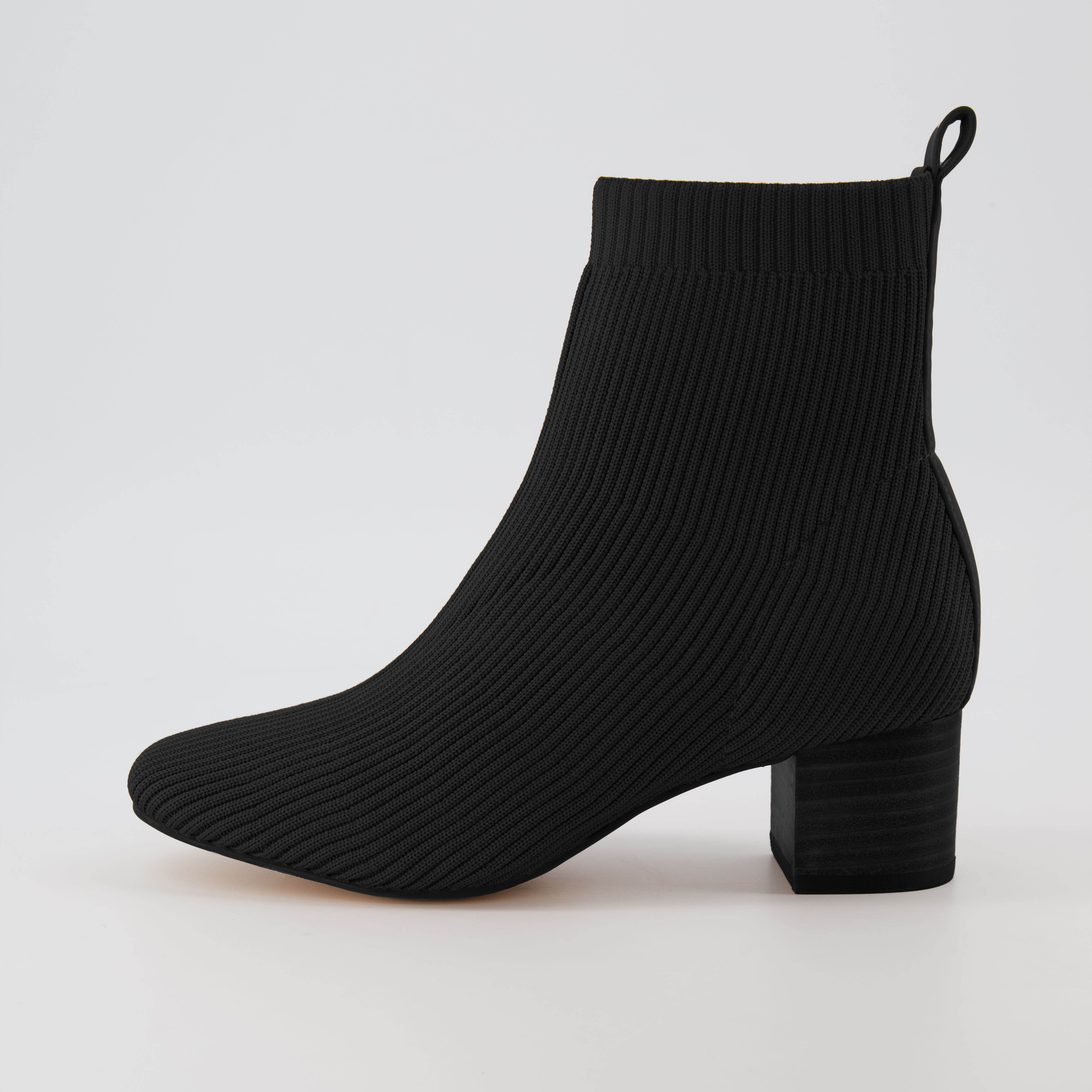 Neely Knit Block Heel Bootie