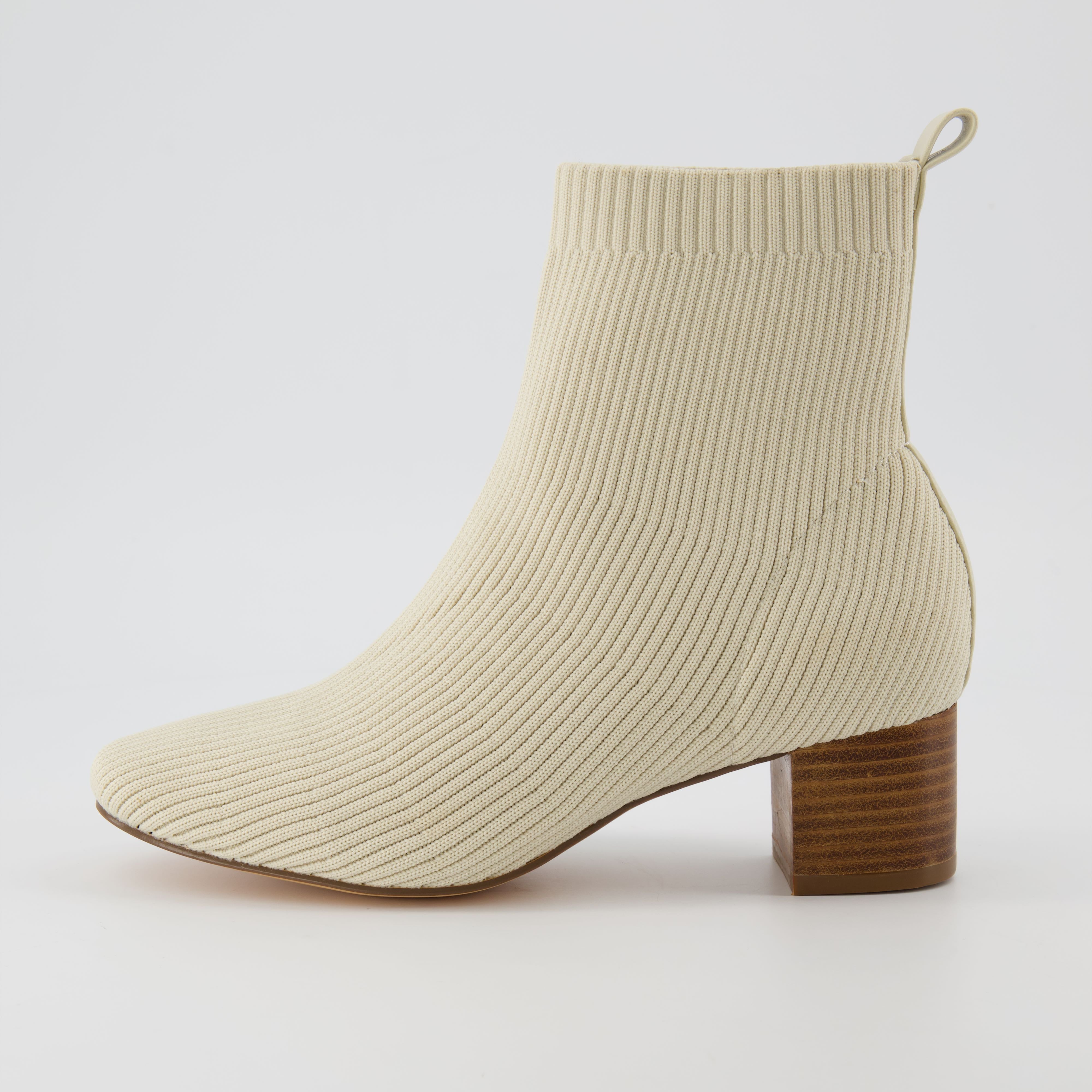 Neely Knit Block Heel Bootie