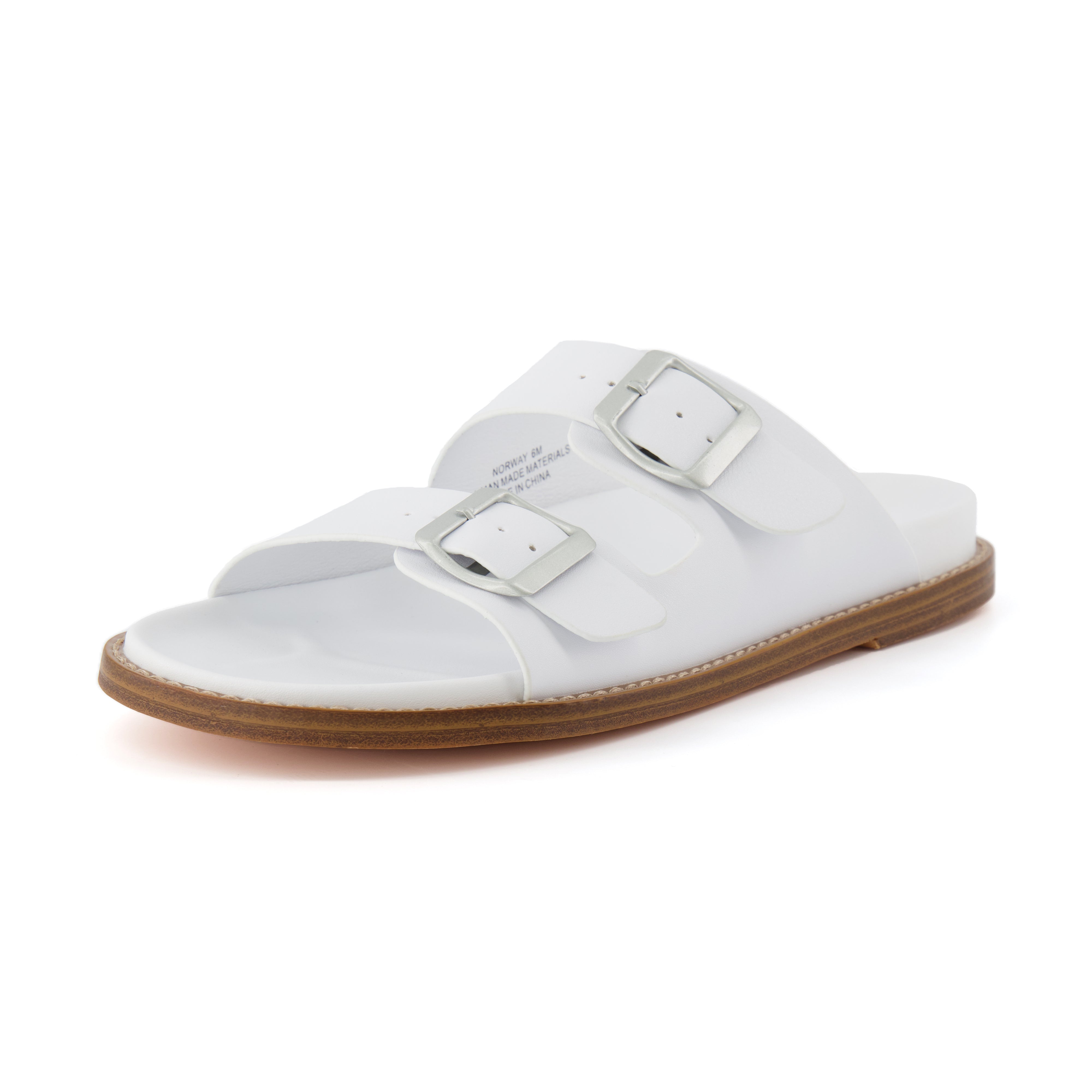 Norway Footbed Sandal White