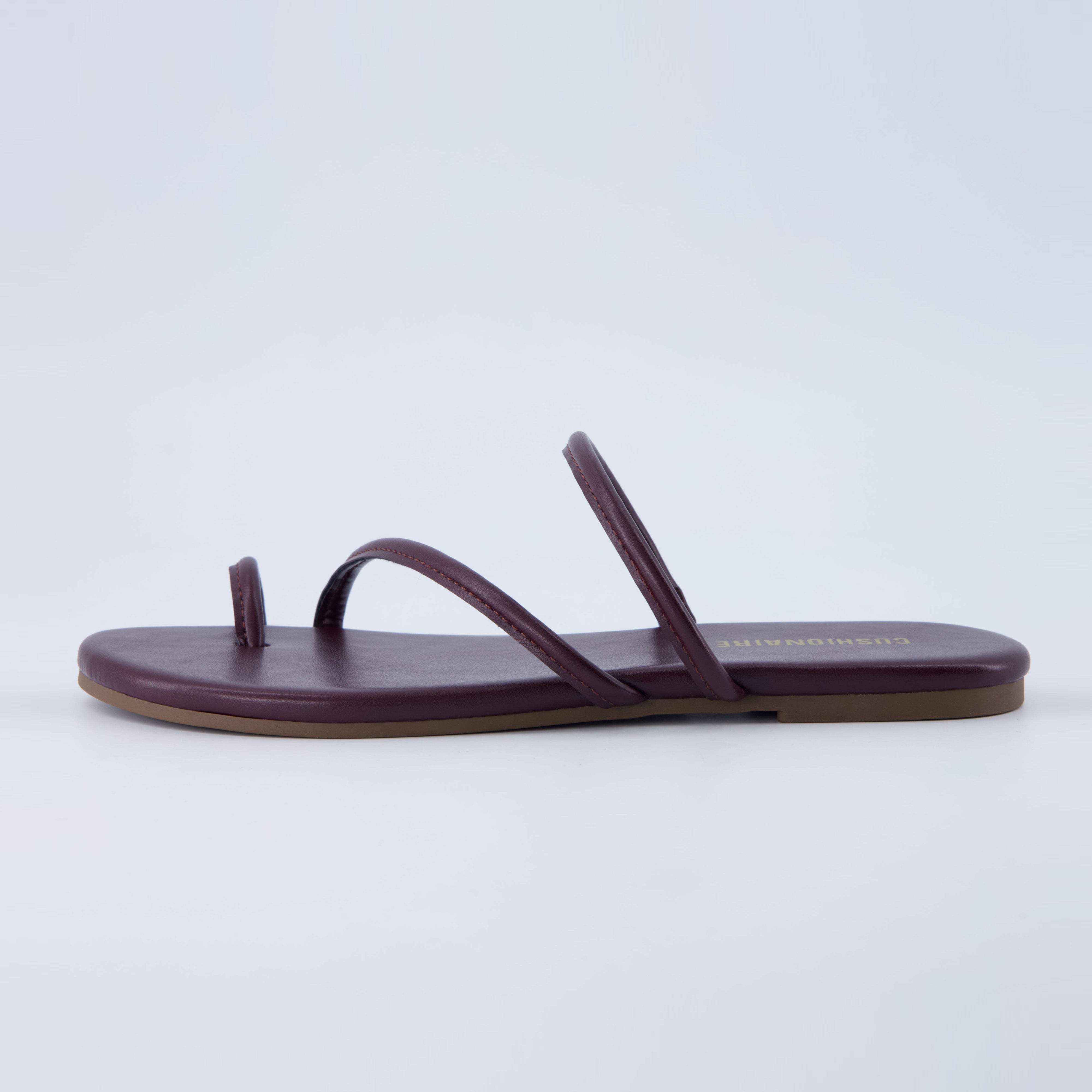 Resort Flat Sandal Burgundy