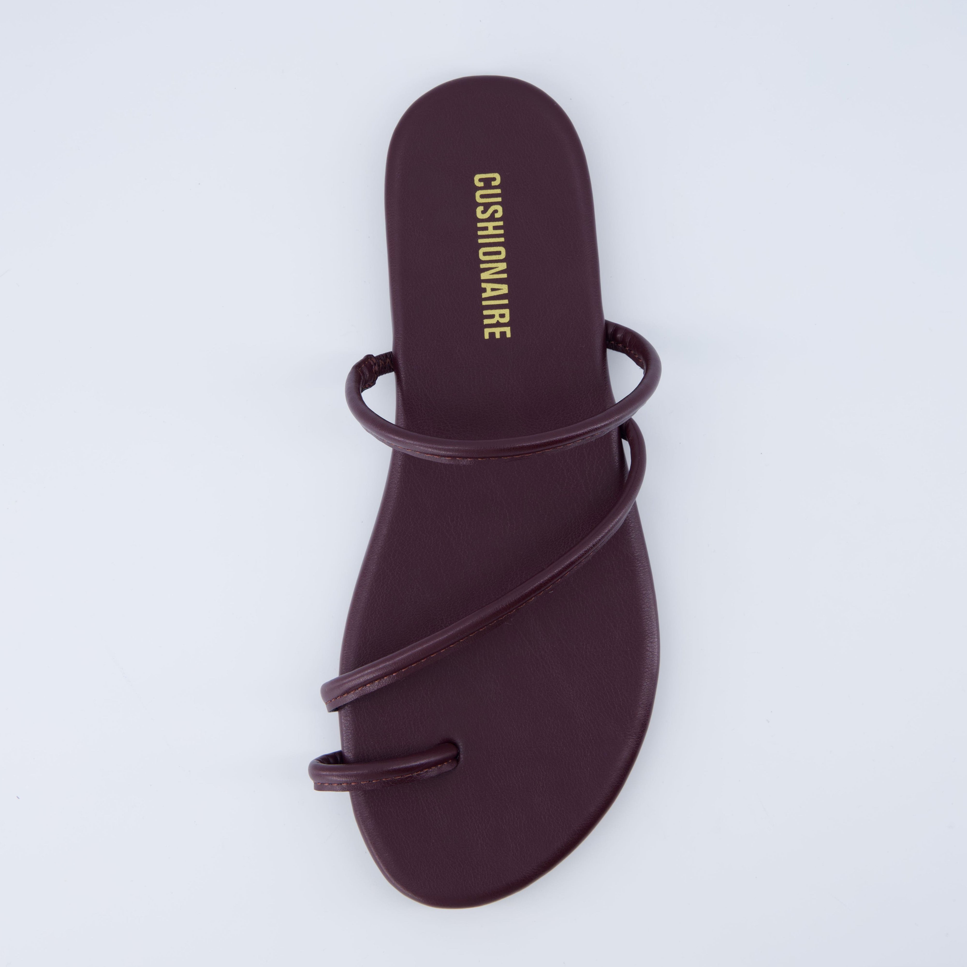 Resort Flat Sandal Burgundy