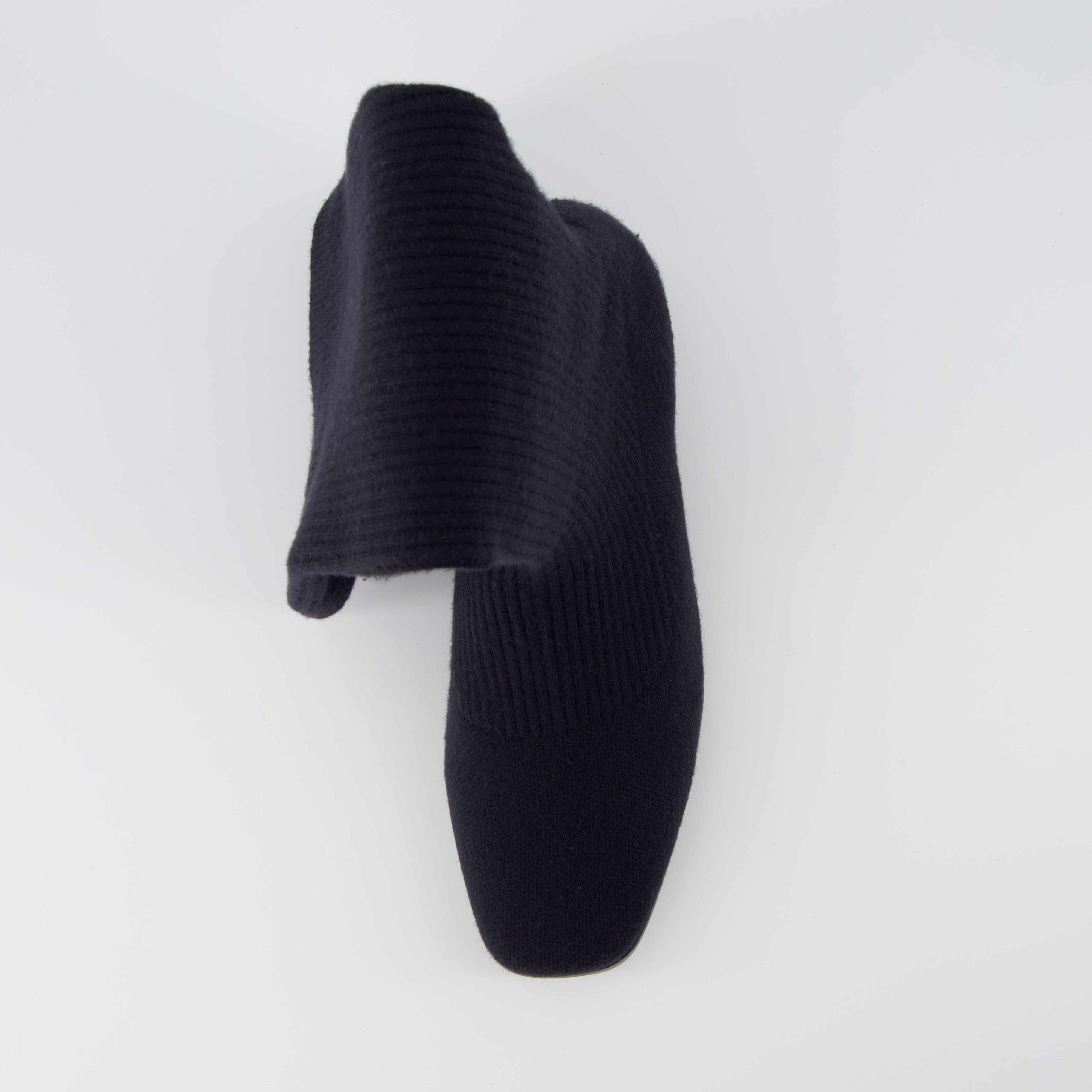 Rialto Knit Knee-High Boot Black