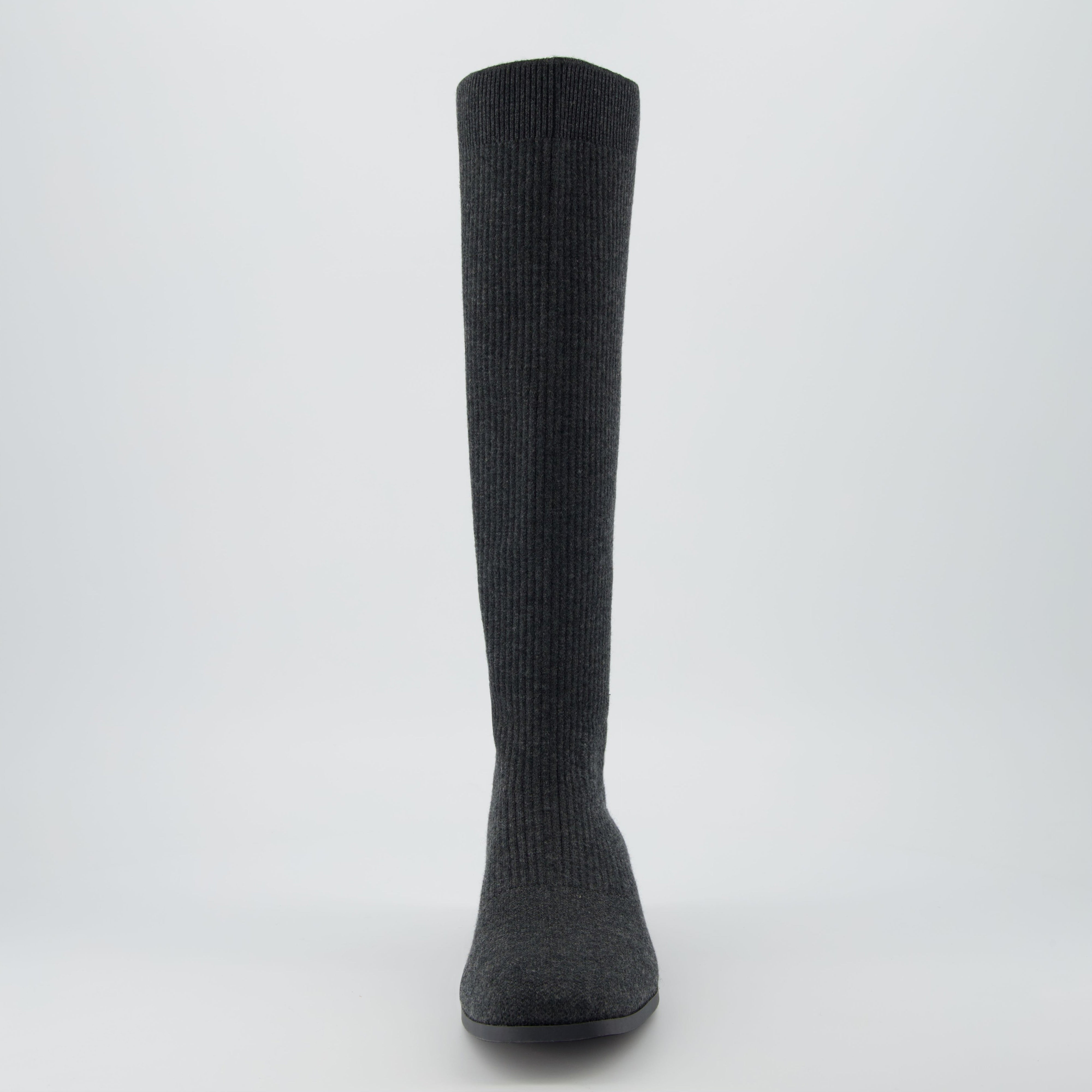 Rialto Knit Knee-High Boot Grey