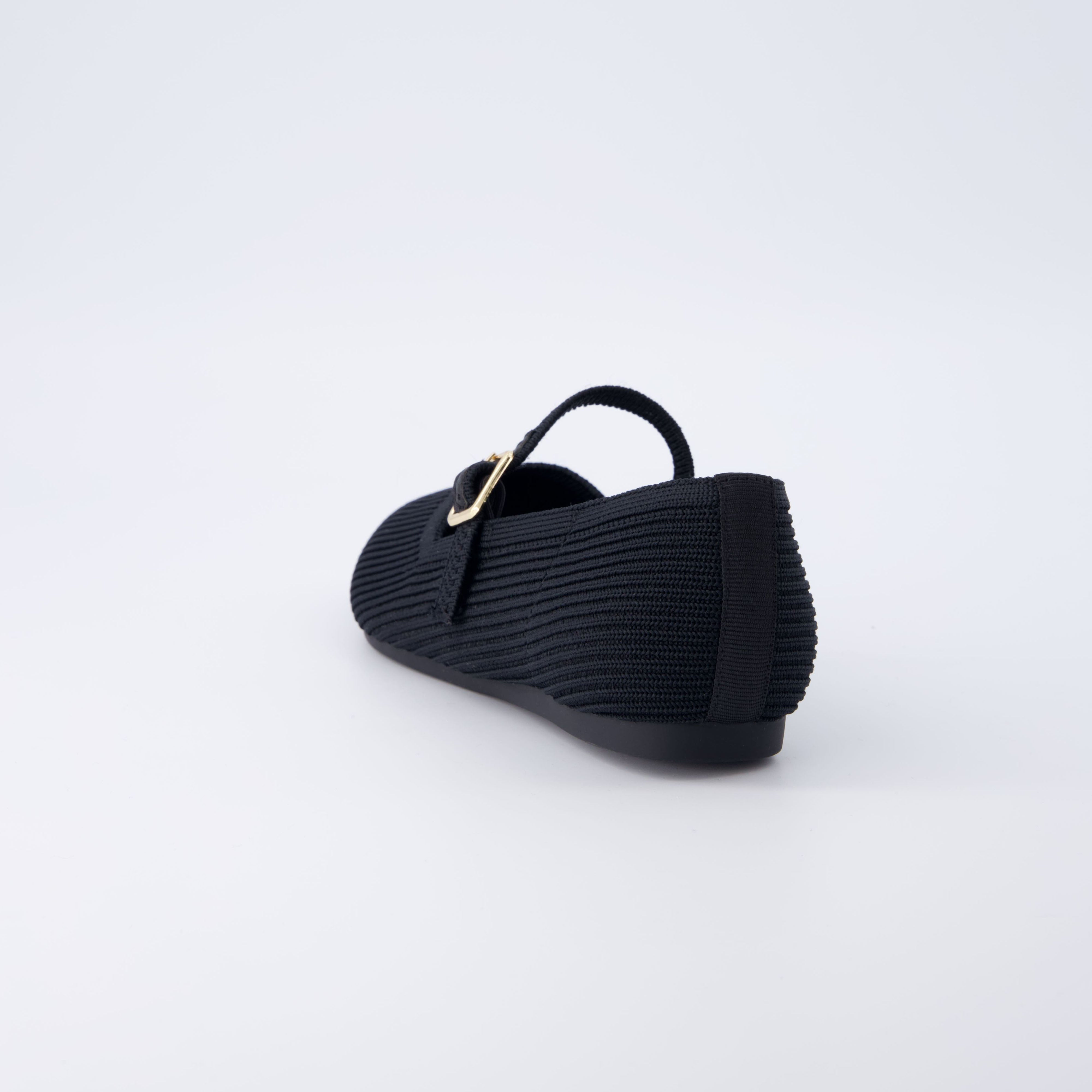 Sonnet Mary Jane Knit Flat Black