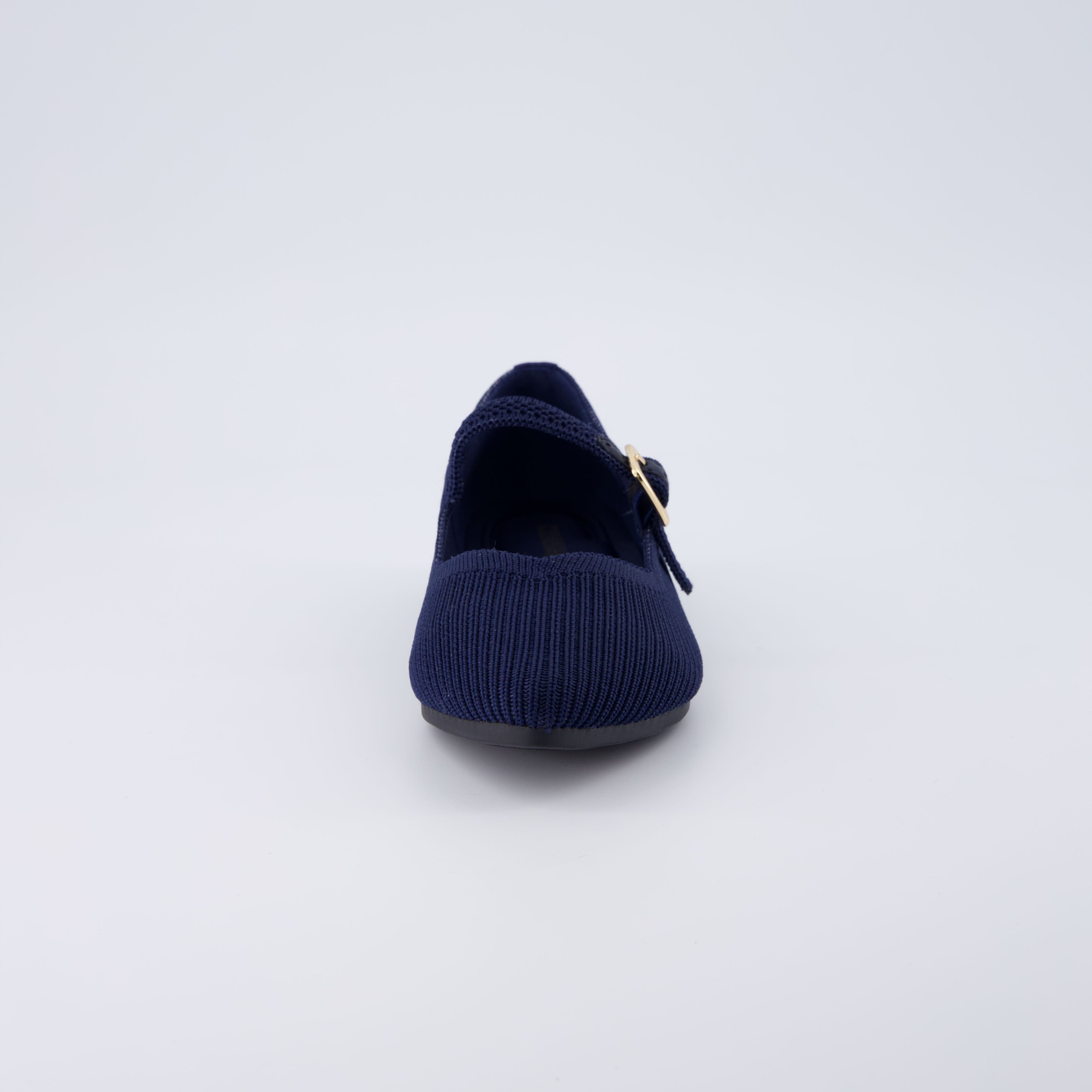 Sonnet Mary Jane Knit Flat Navy
