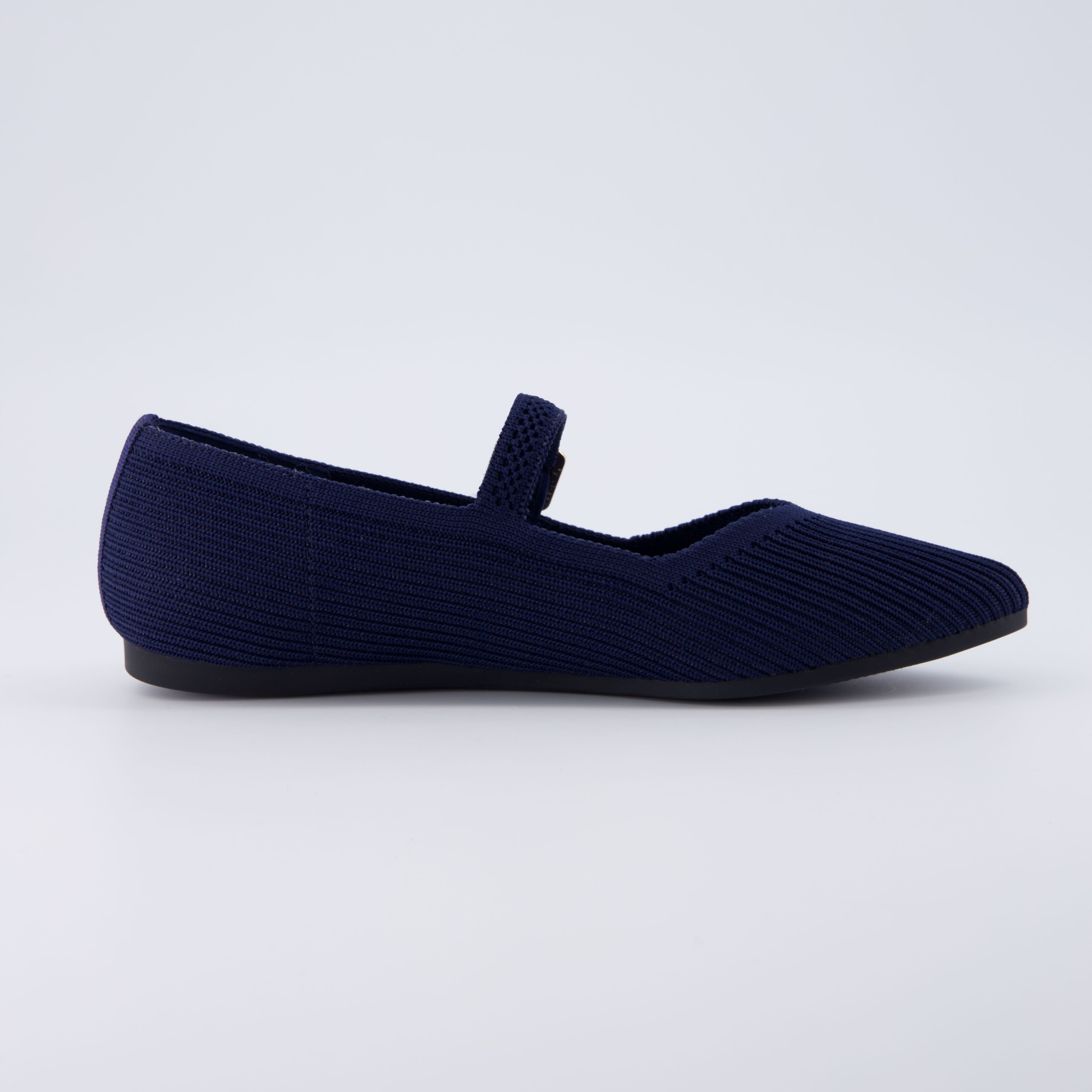 Sonnet Mary Jane Knit Flat Navy