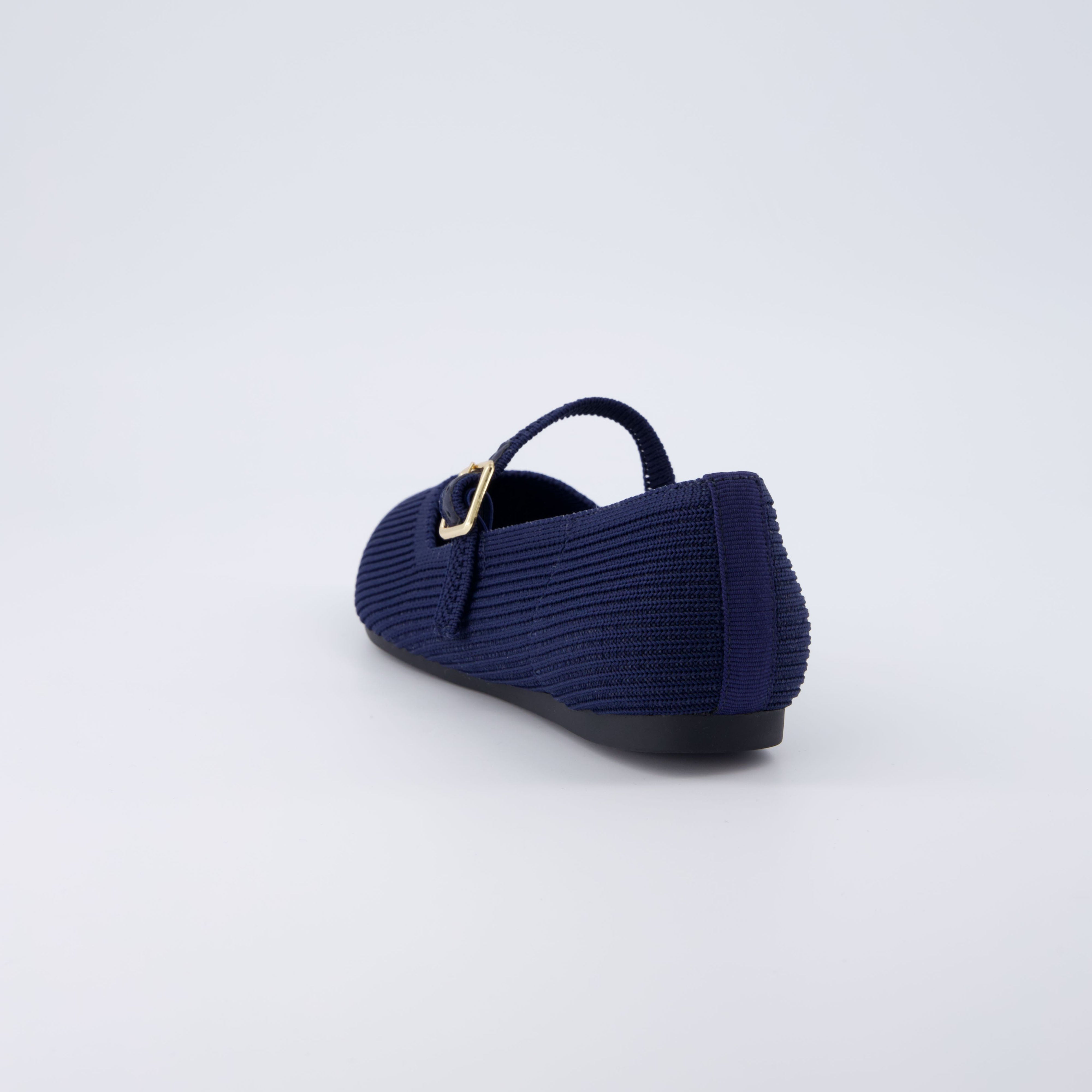 Sonnet Mary Jane Knit Flat Navy