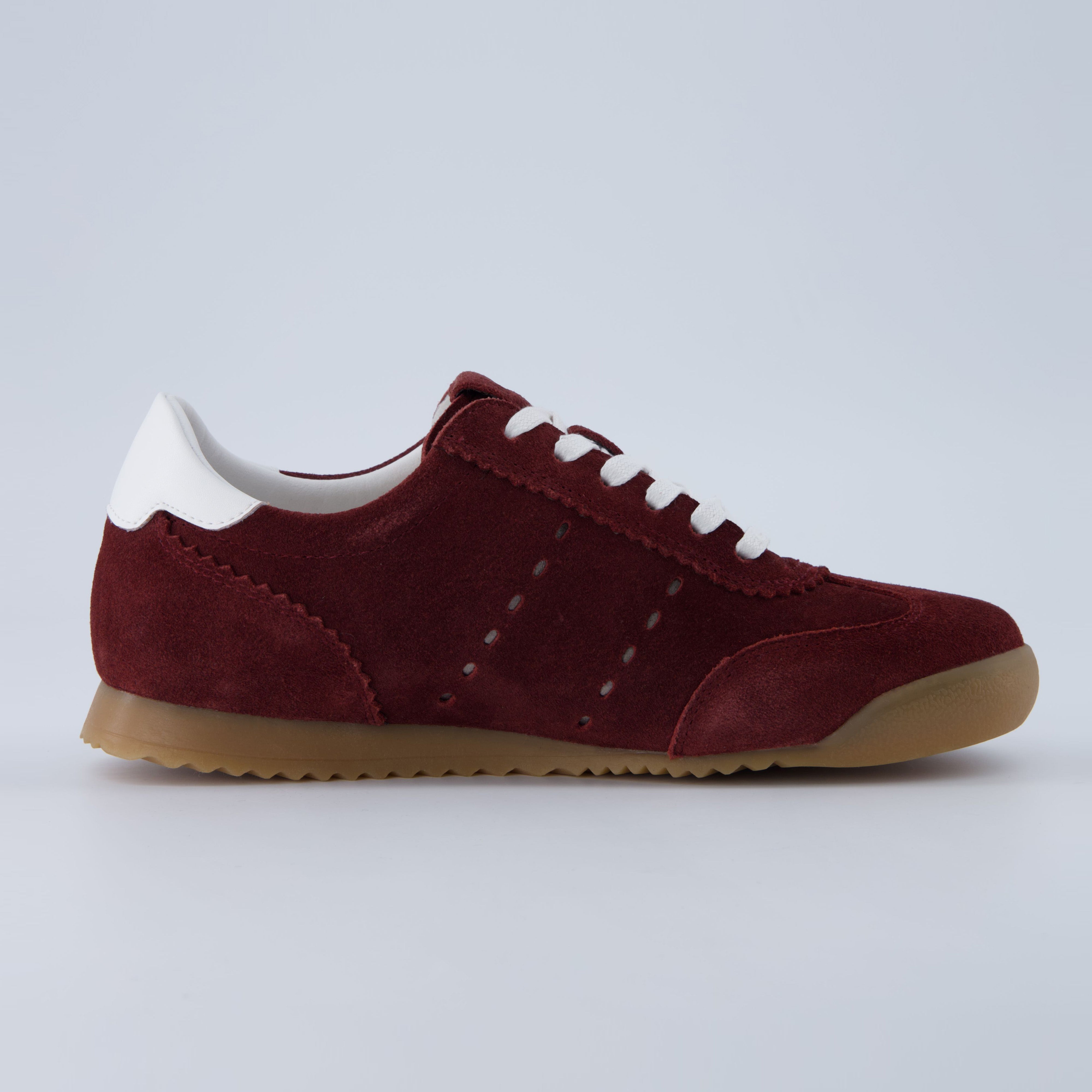 Tock Suede Sneaker Burgundy