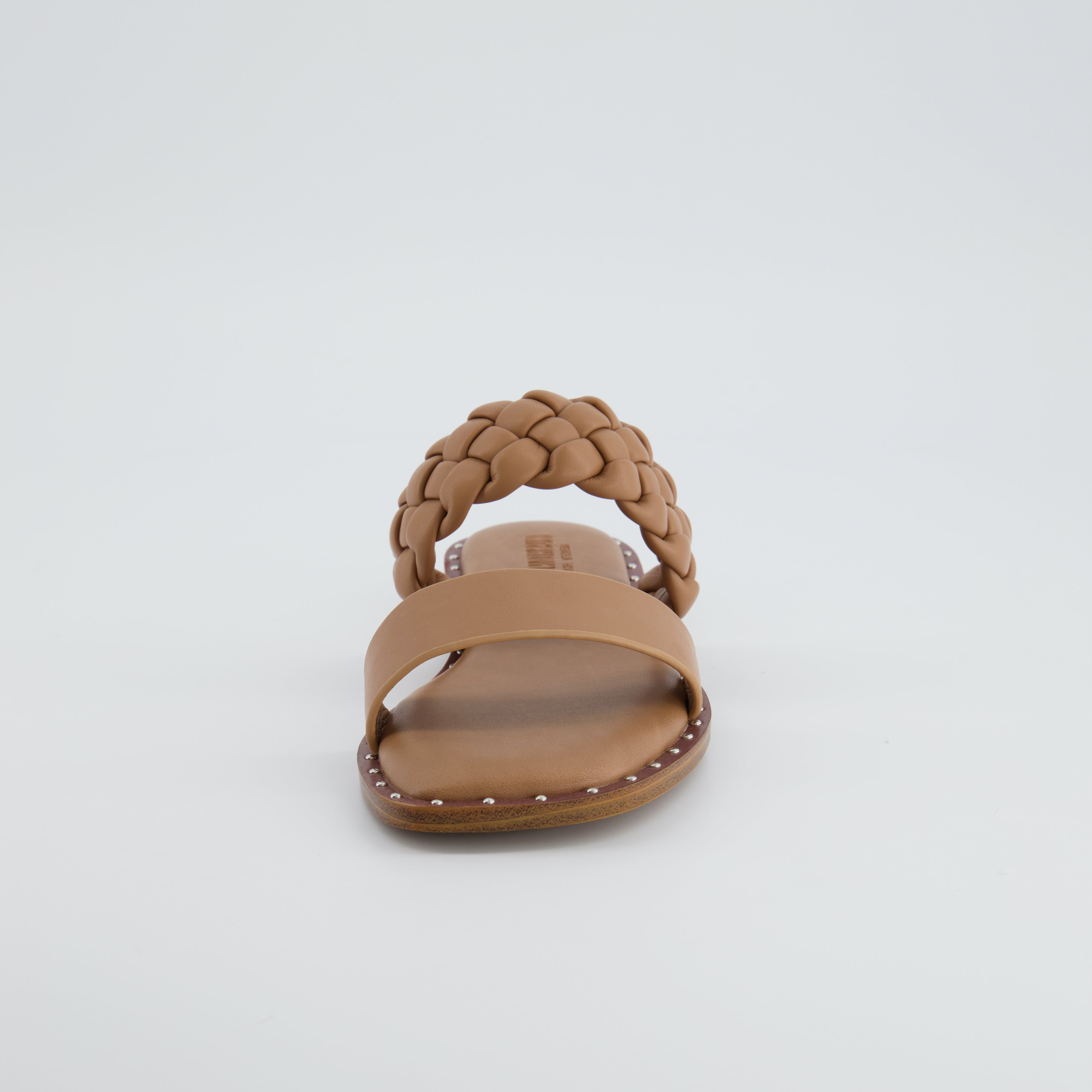 Varro Braided Two Band Sandal Tan