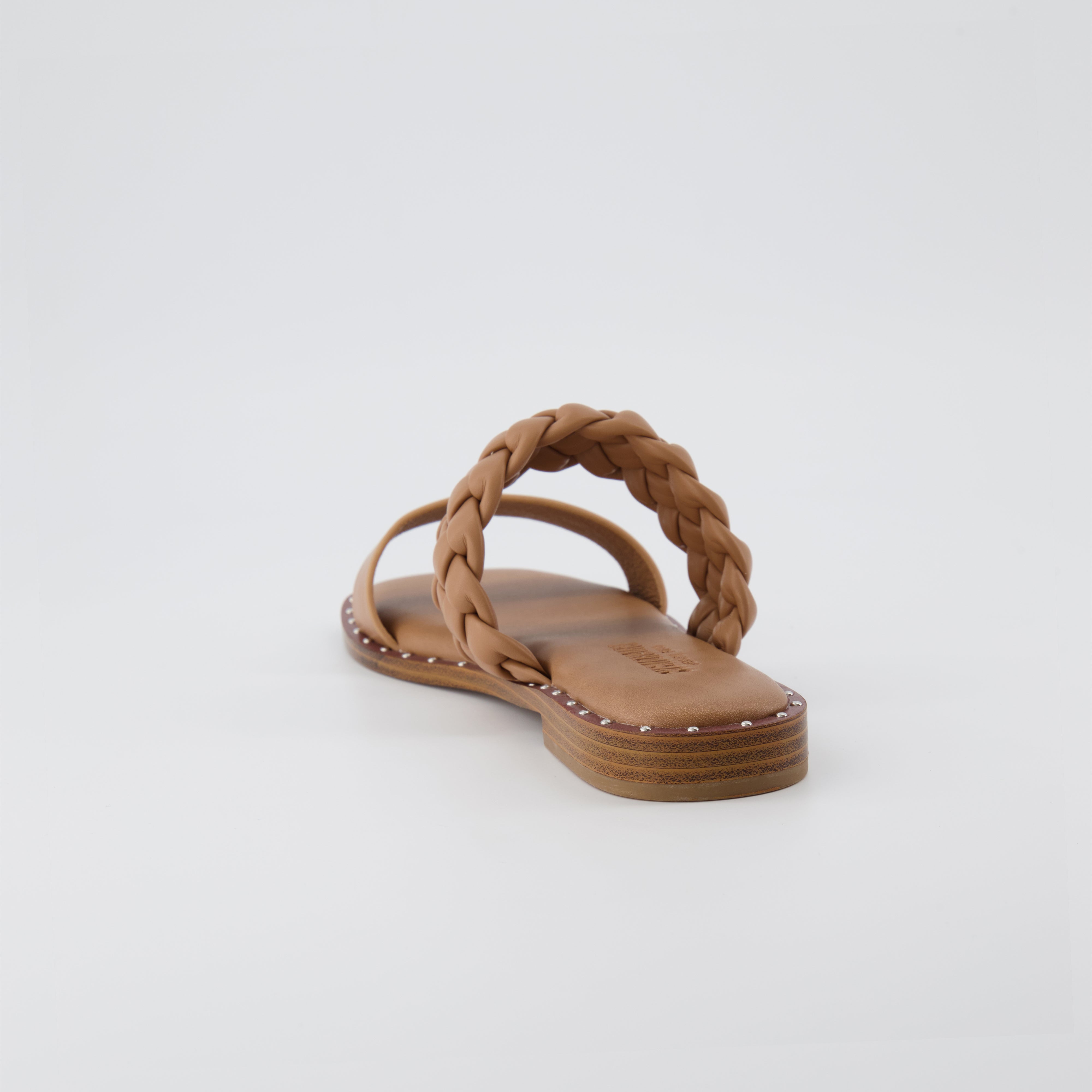 Varro Braided Two Band Sandal Tan