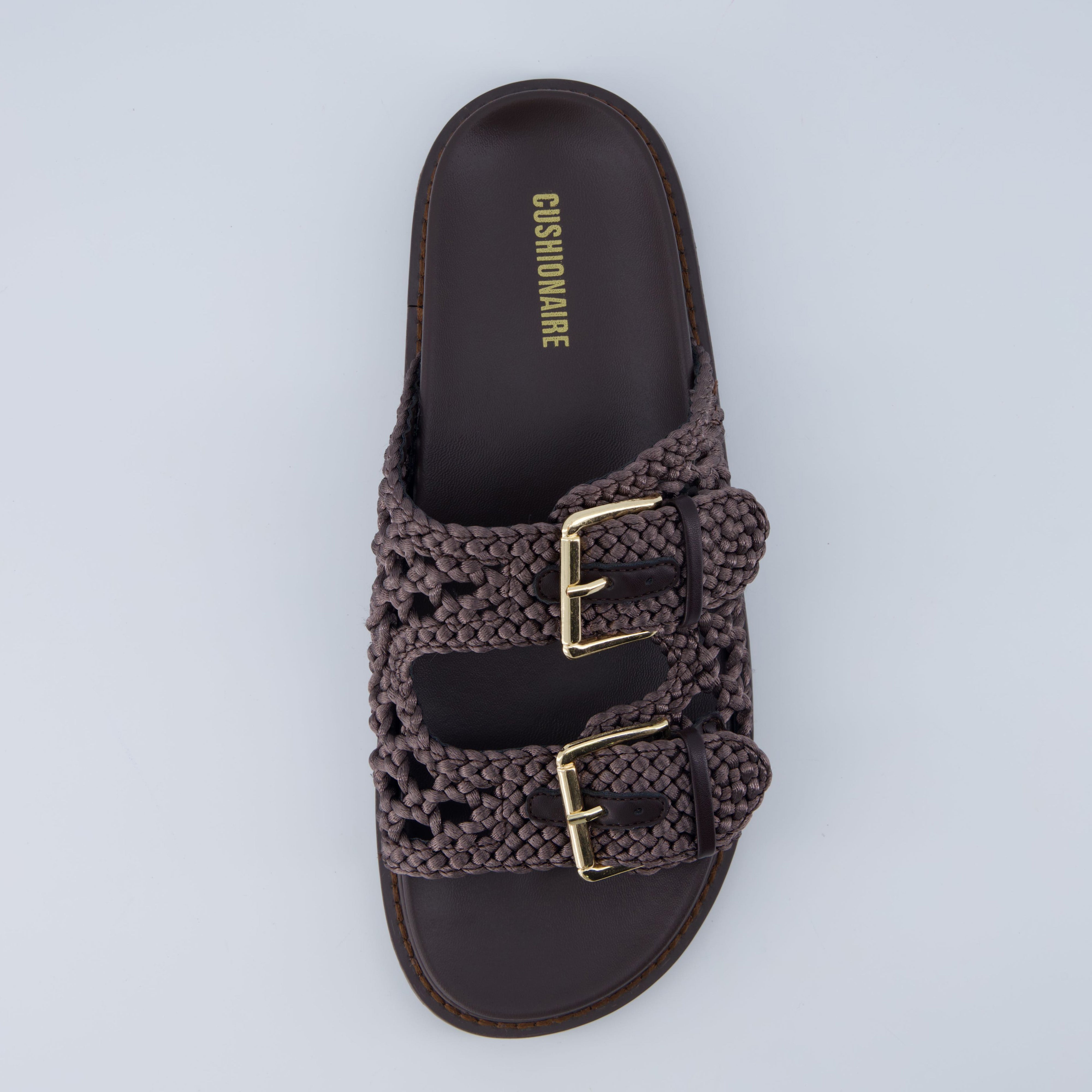 Weaver Footbed Sandal Brown