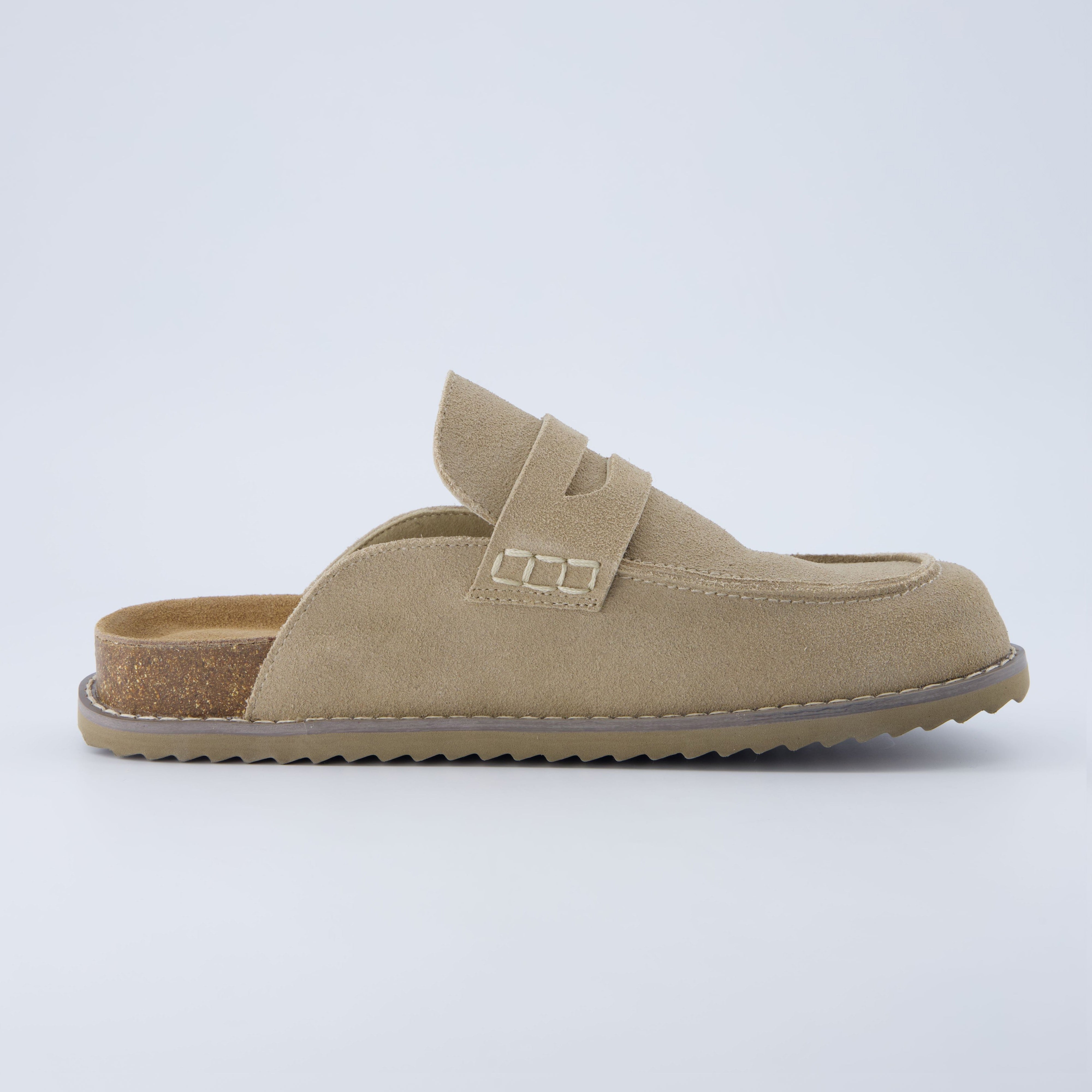 Zola Suede Clog Biscuit