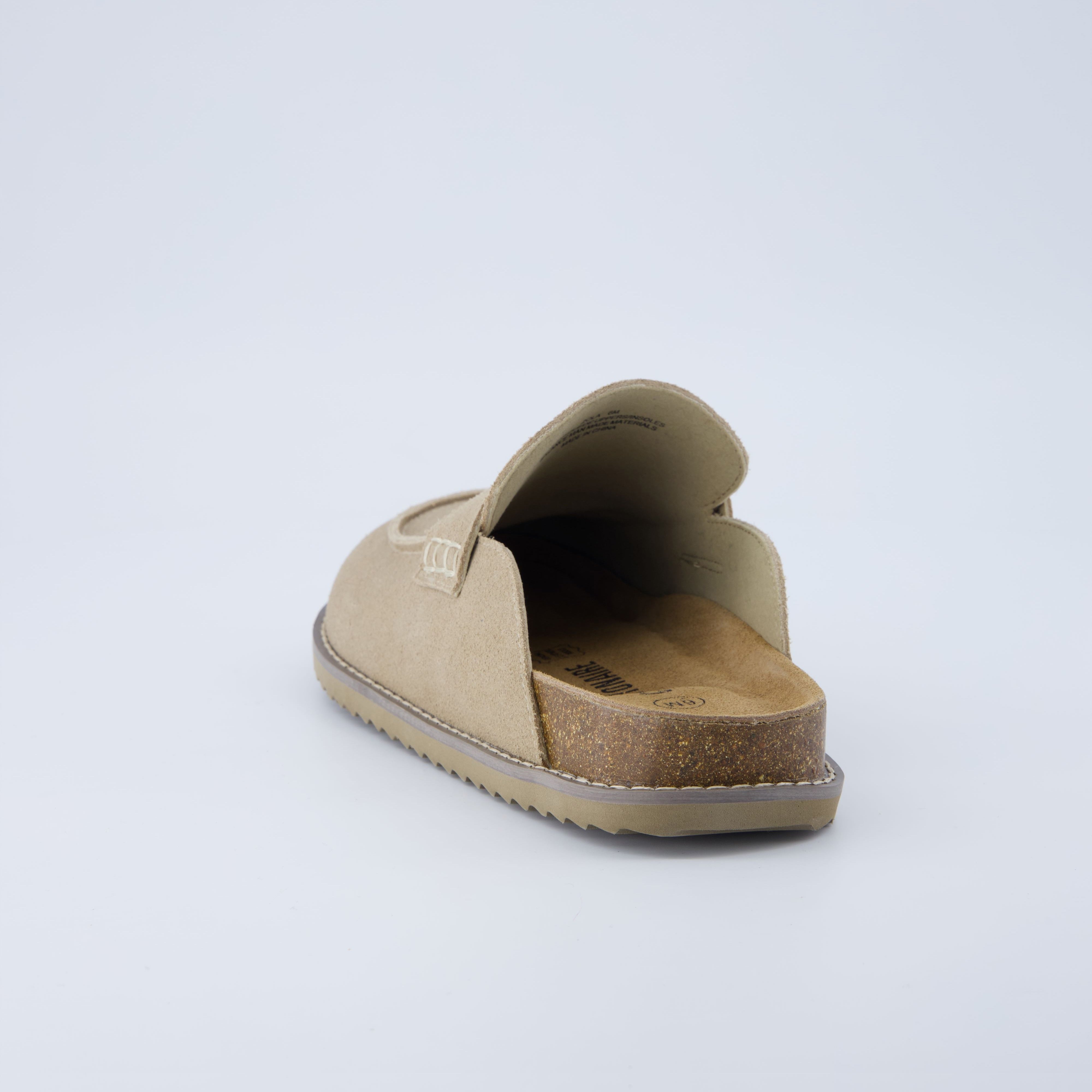 Zola Suede Clog Biscuit