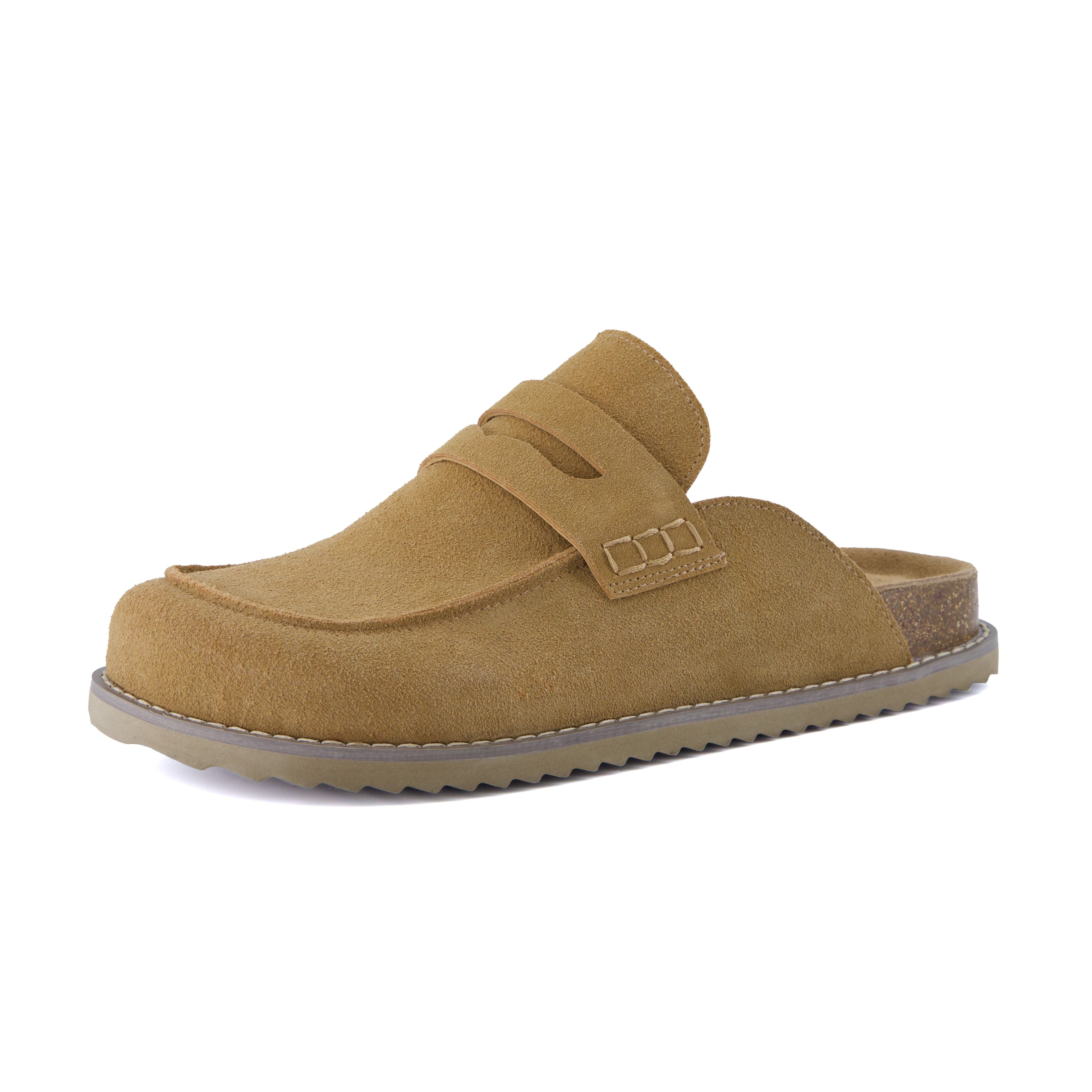 Zola Suede Clog Chestnut