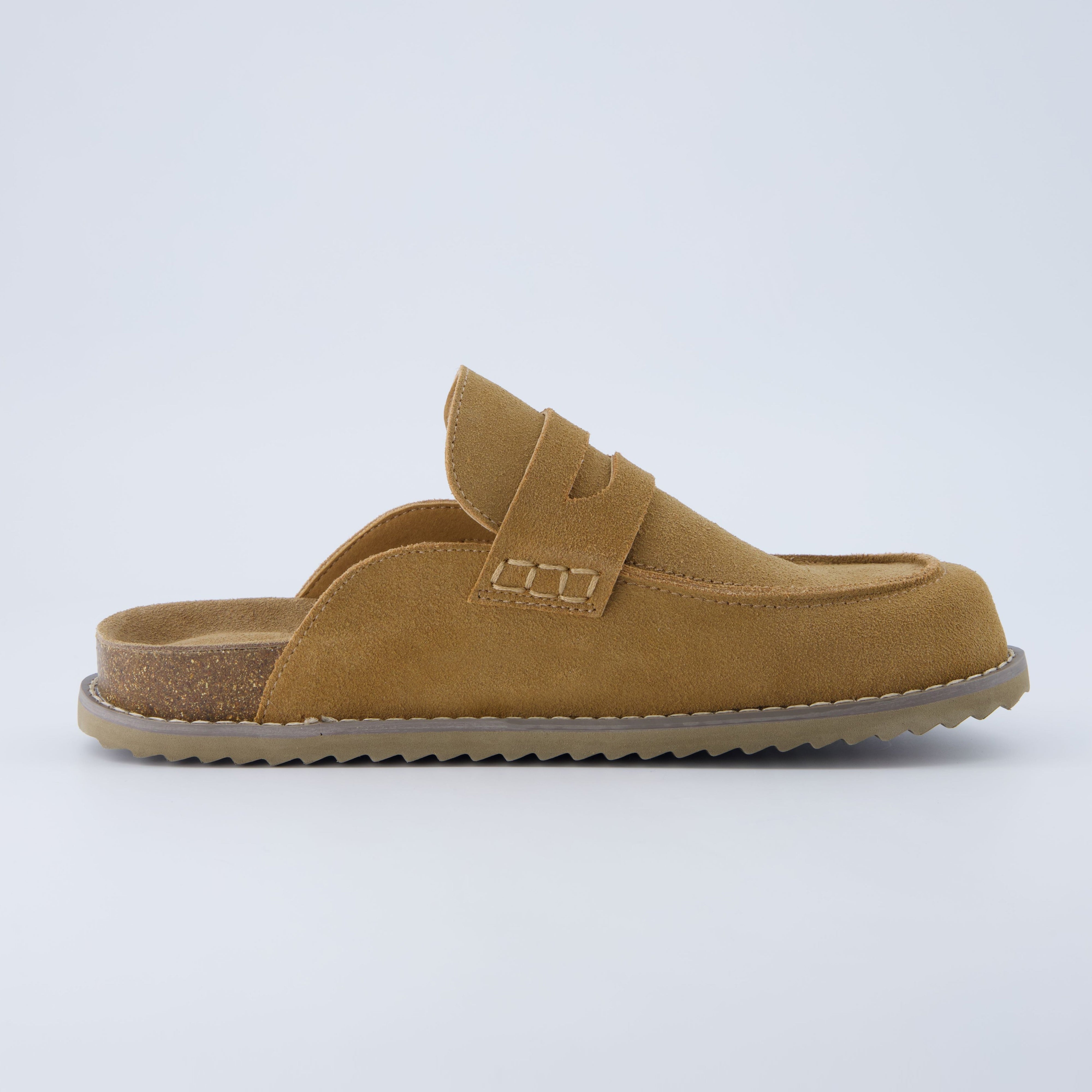 Zola Suede Clog Chestnut