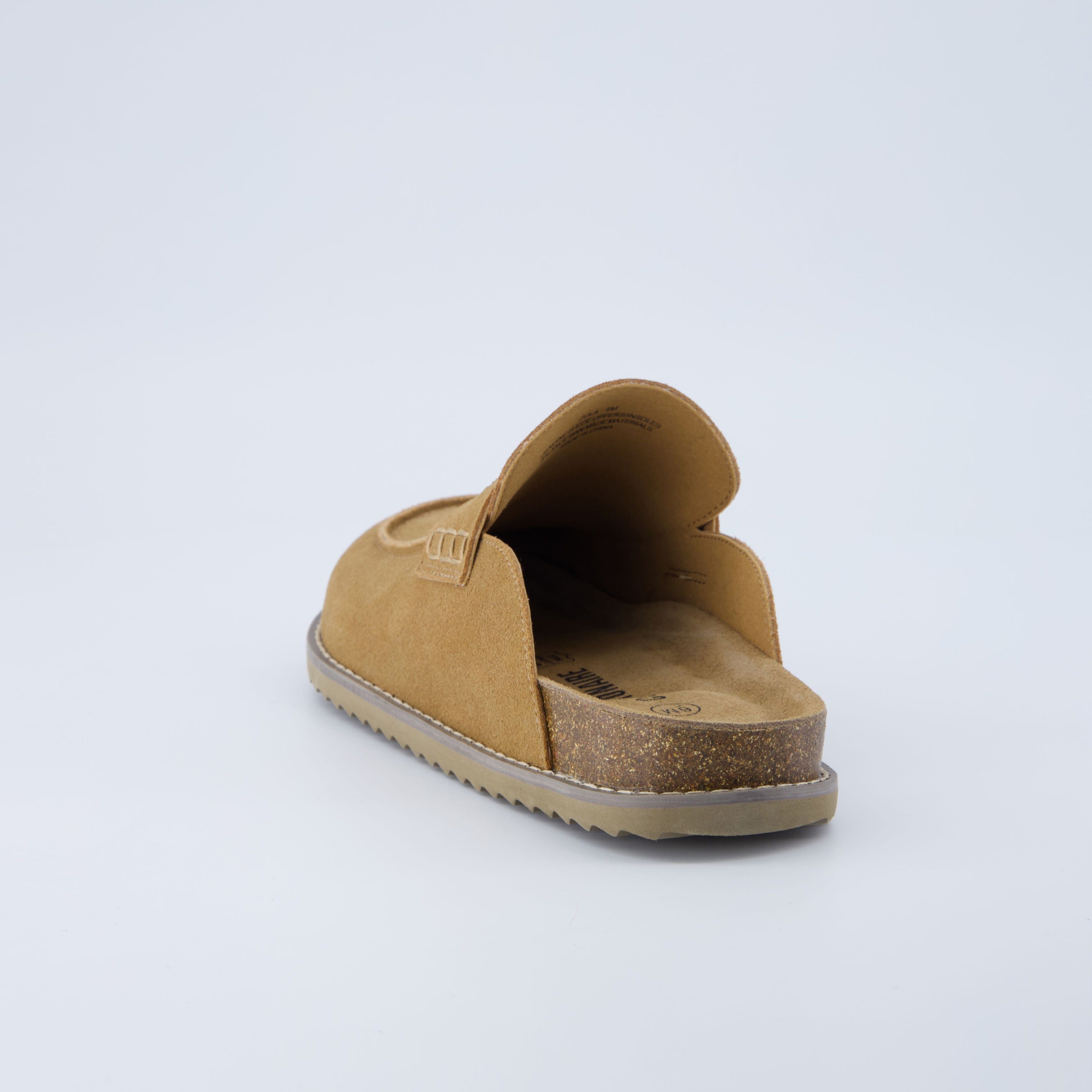 Zola Suede Clog Chestnut