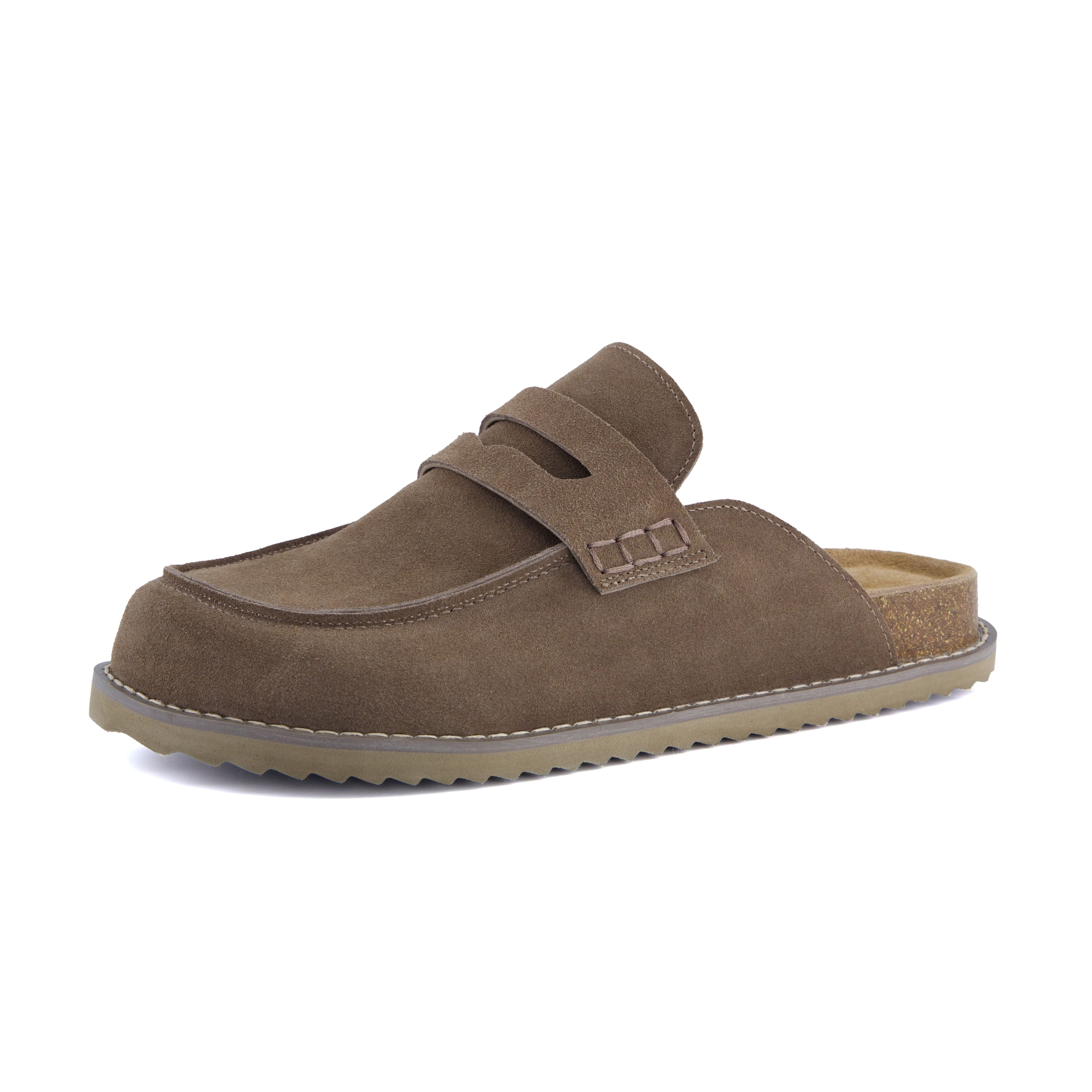 Zola Suede Clog Taupe