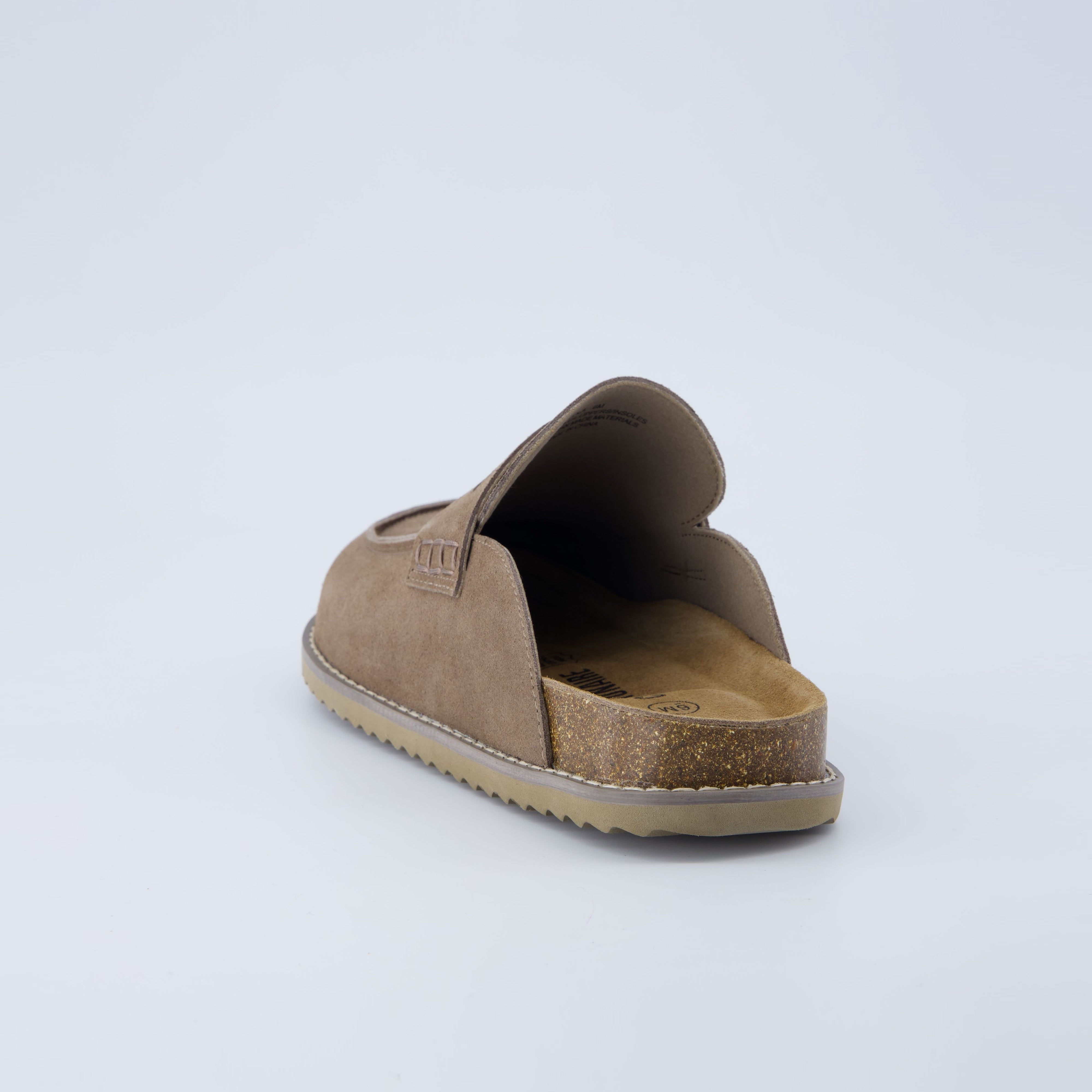 Zola Suede Clog Taupe