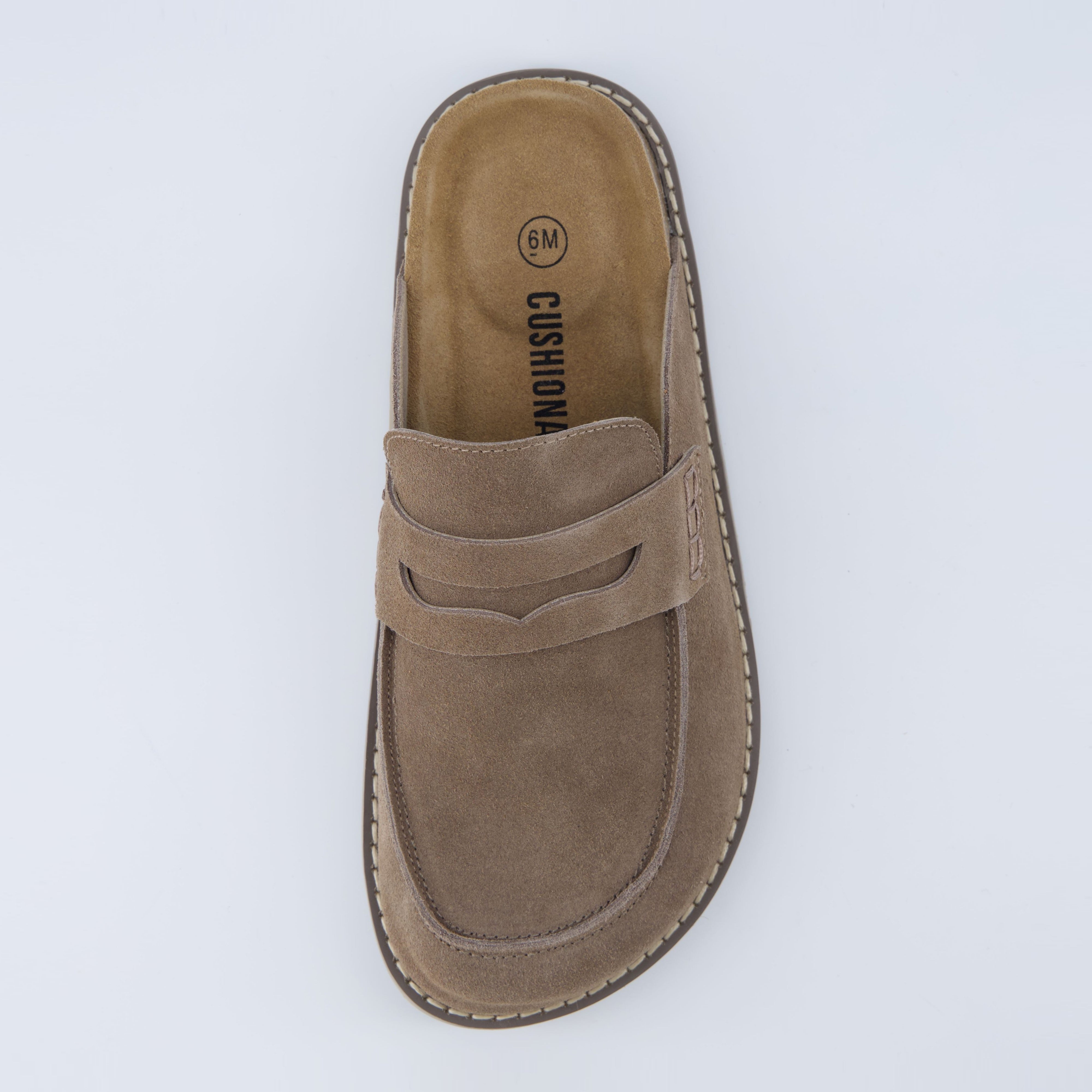 Zola Suede Clog Taupe
