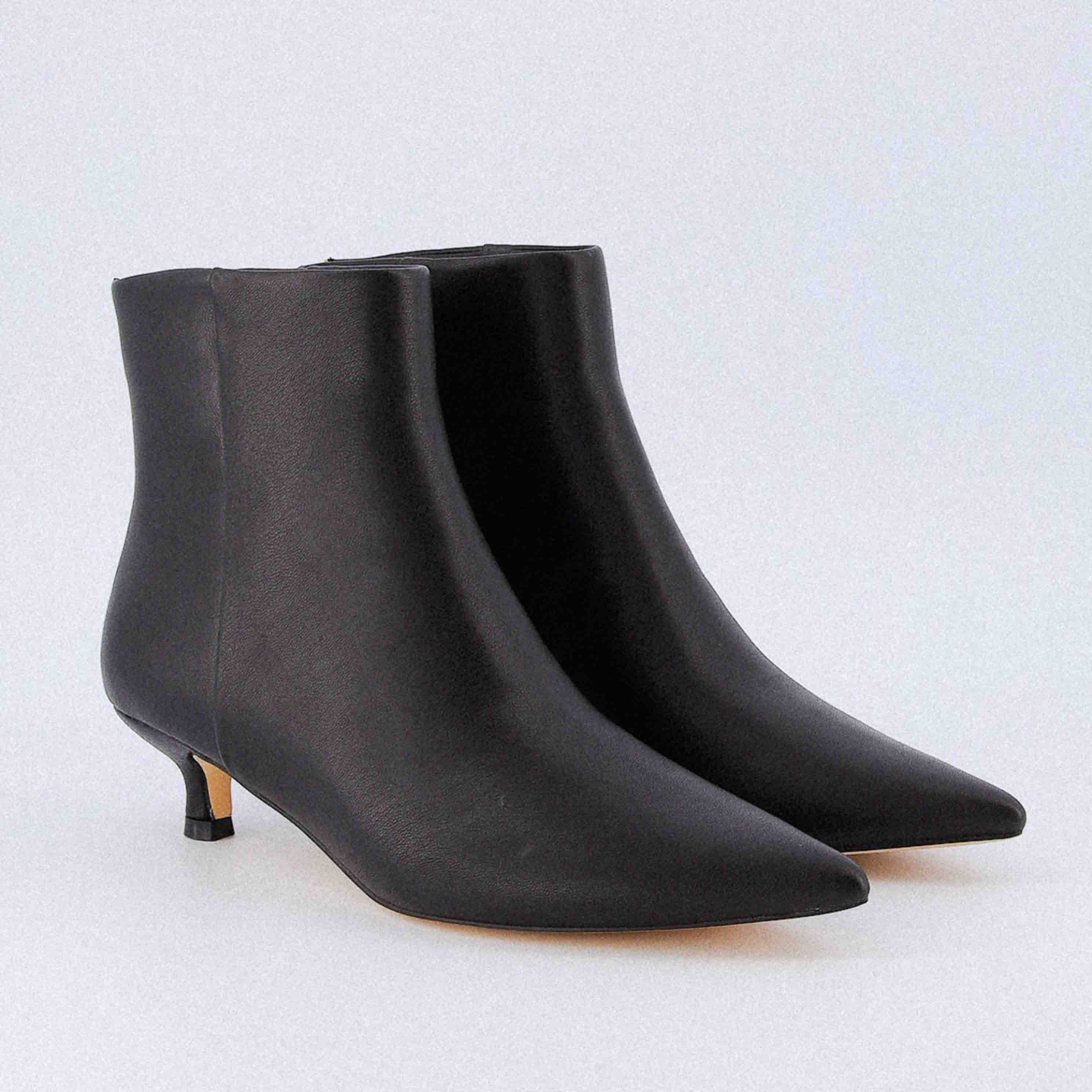 Kitten fashion heel booties